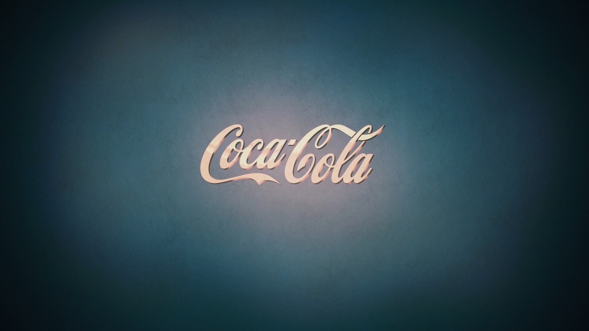 Синий логотип Coca-Cola обои