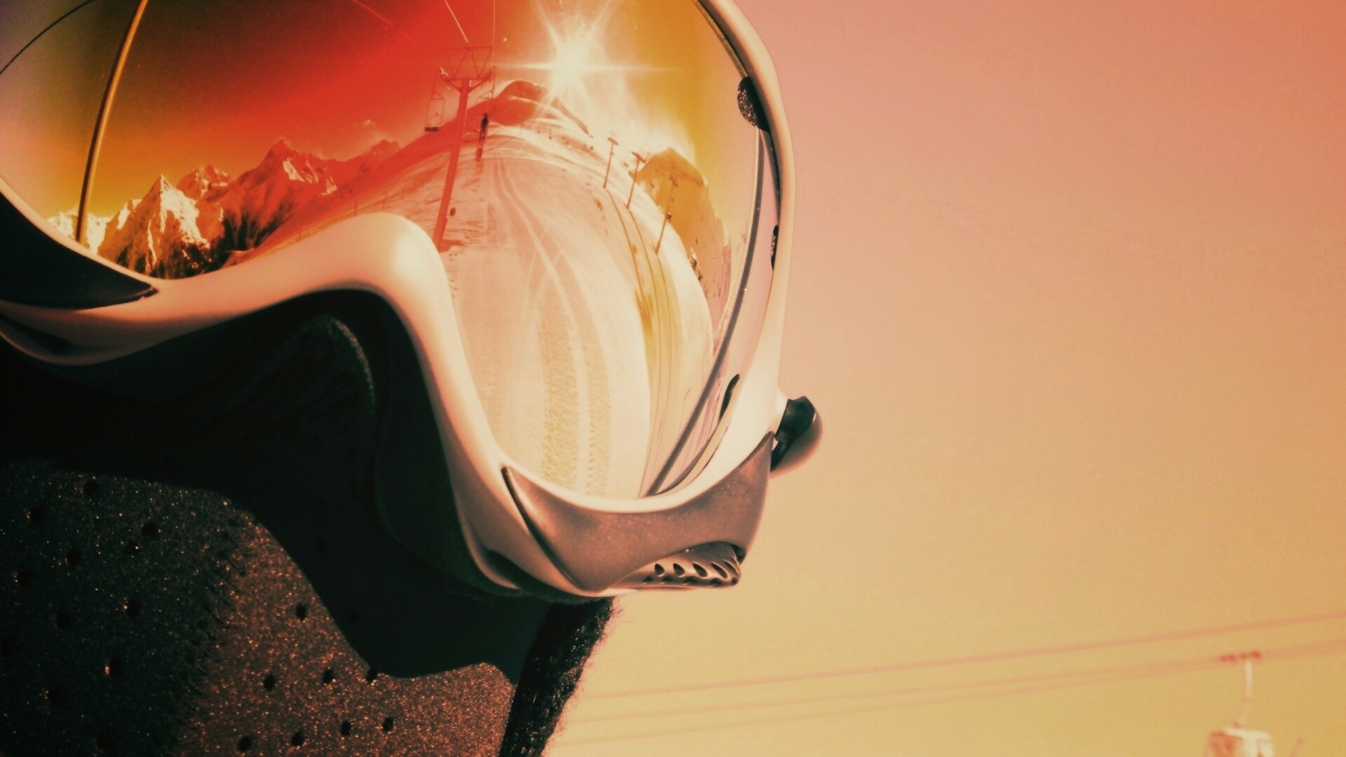 Маска сноубордиста обои