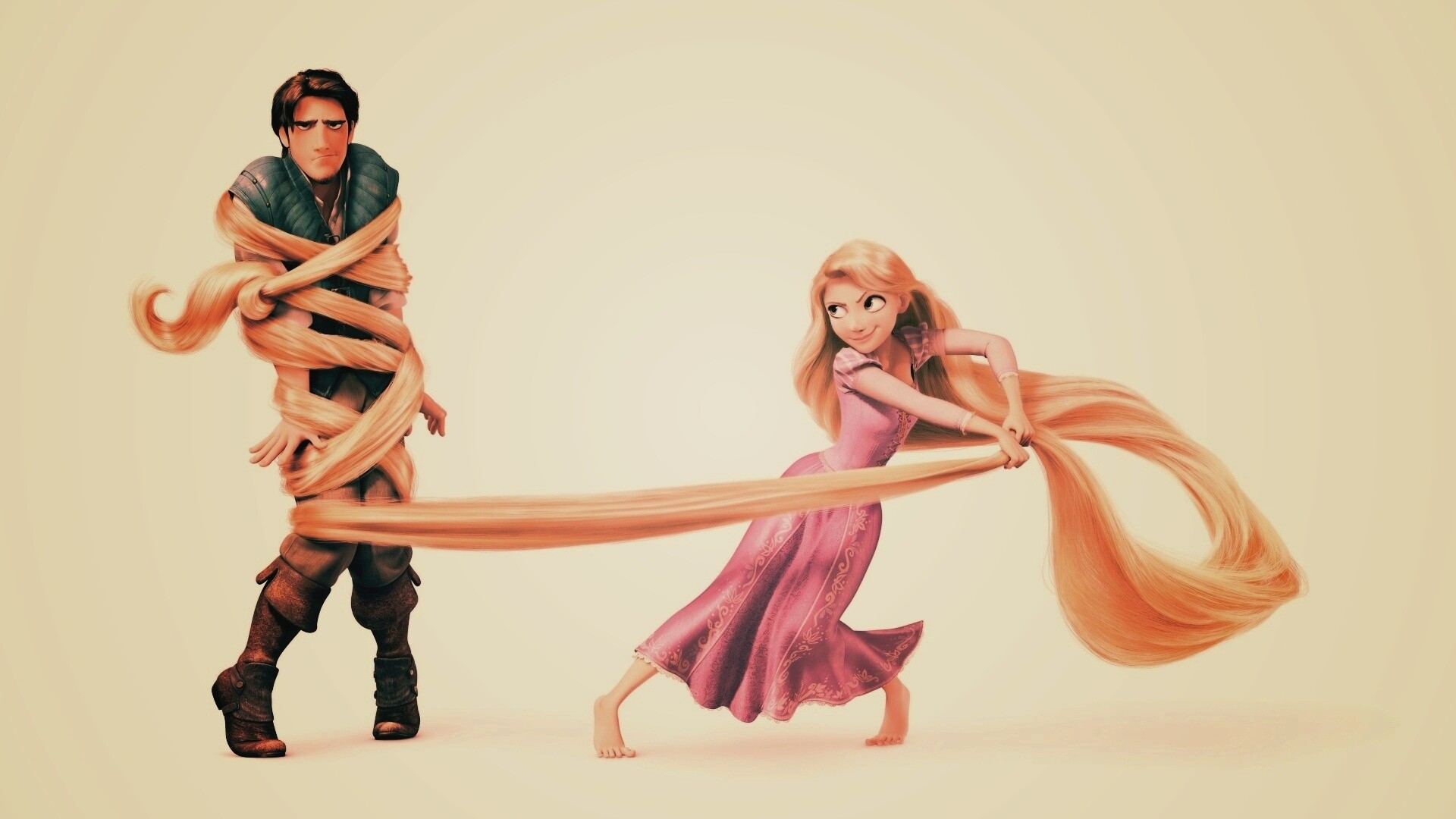 Рапунцель и пойманный Флин обои