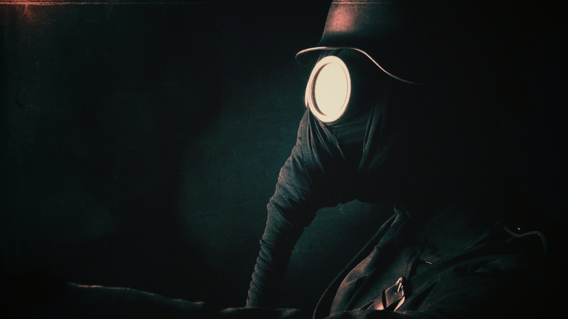 В противогазе обои