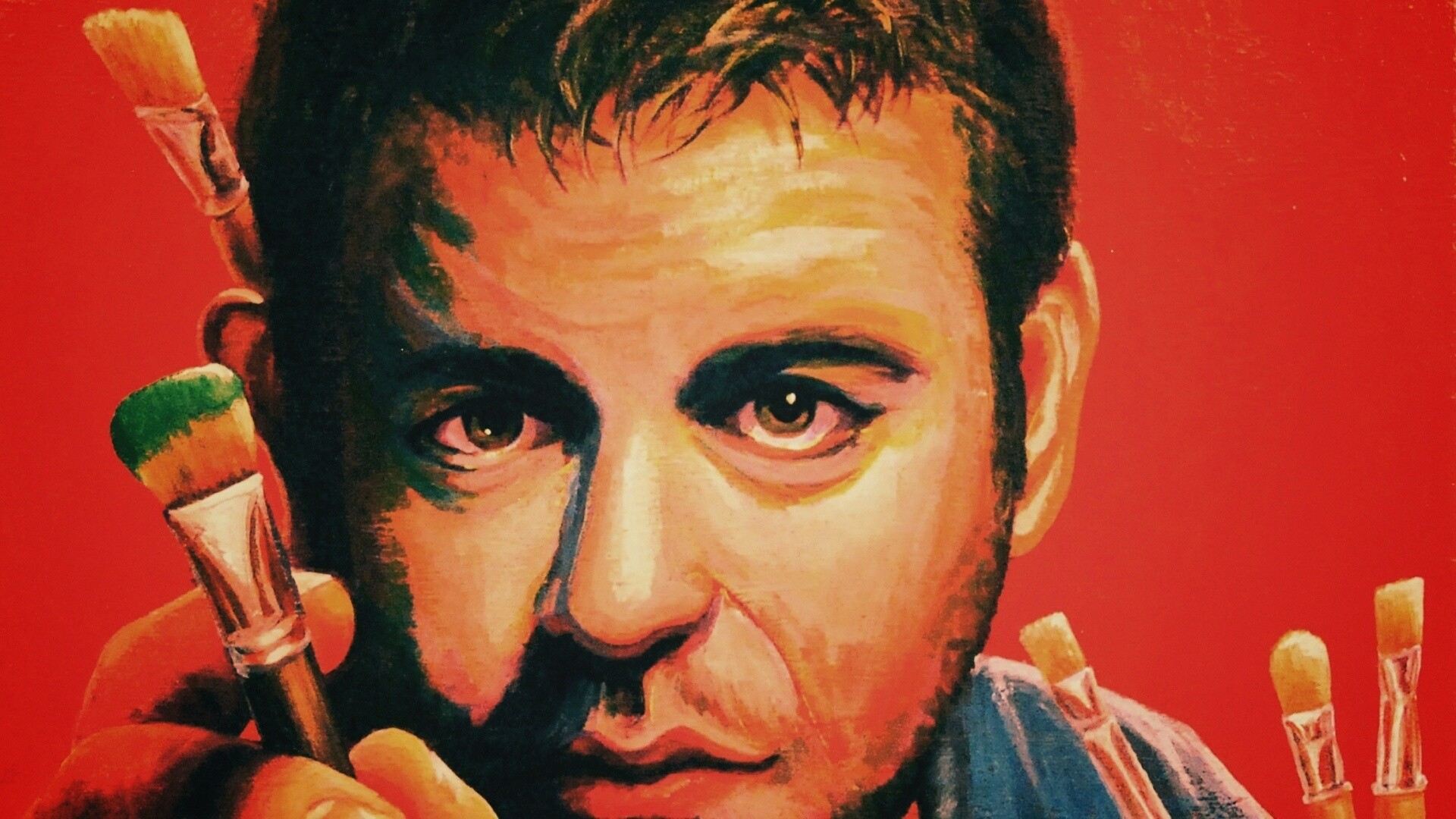 Нарисованный художник обои