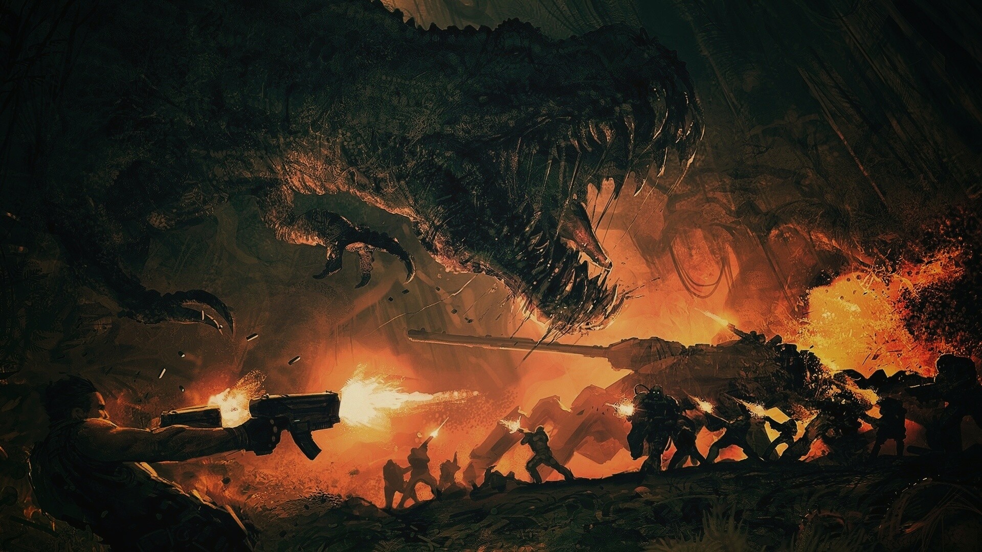 Динозавр обои