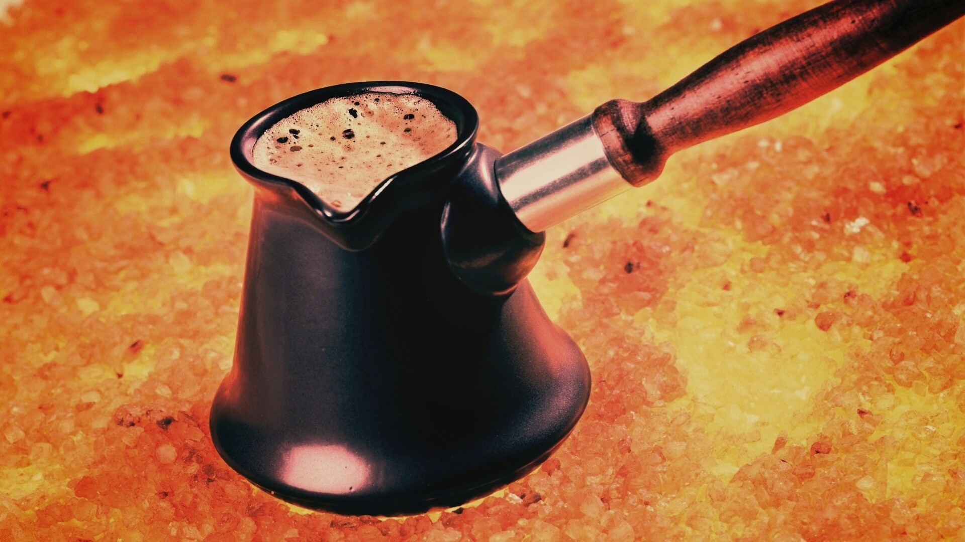 Кофе на углях обои