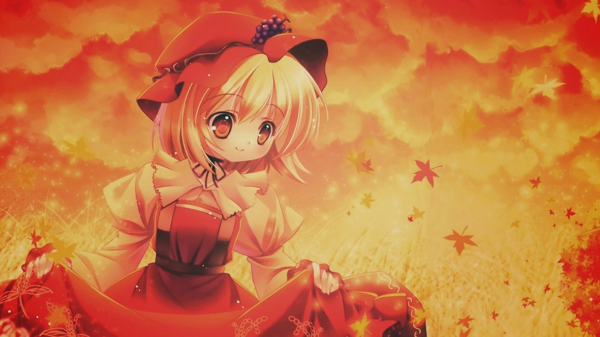 Девочка в поле обои