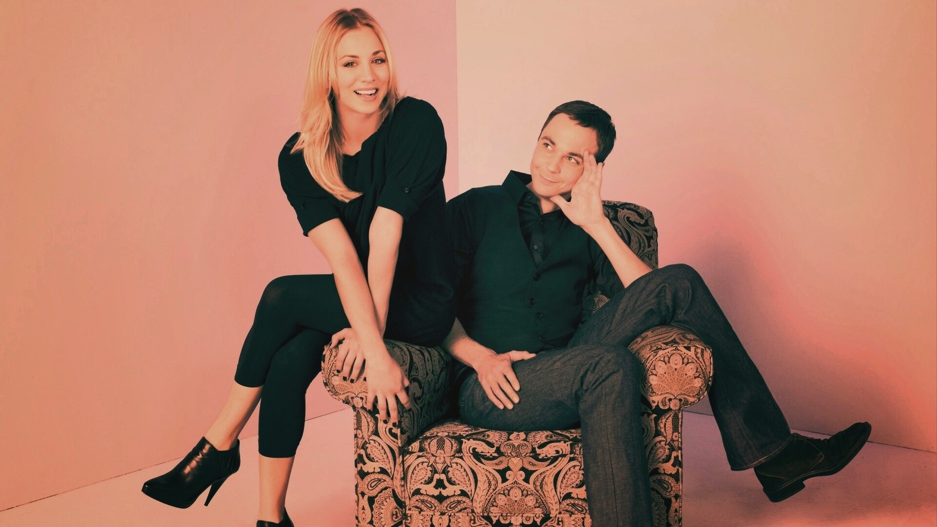 Пенни и Шелдон обои