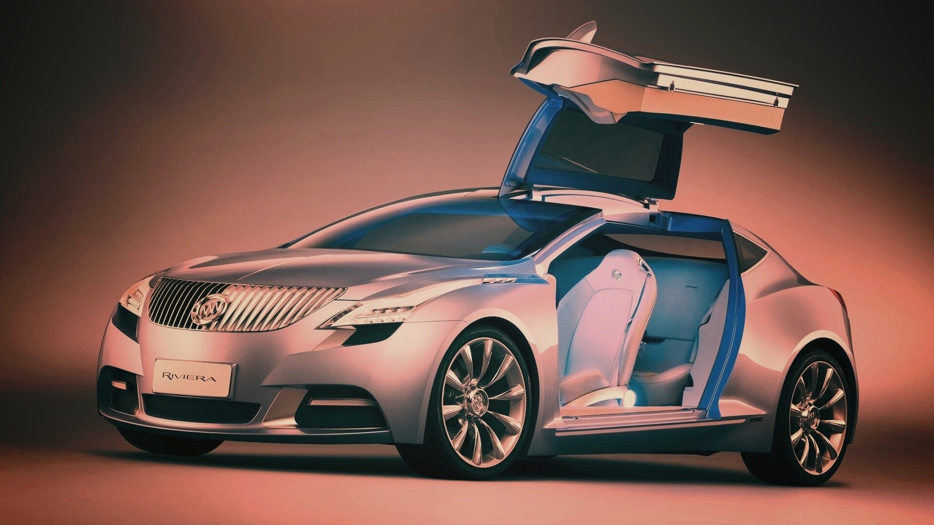 Buick Riviera с распахнутой дверцей обои