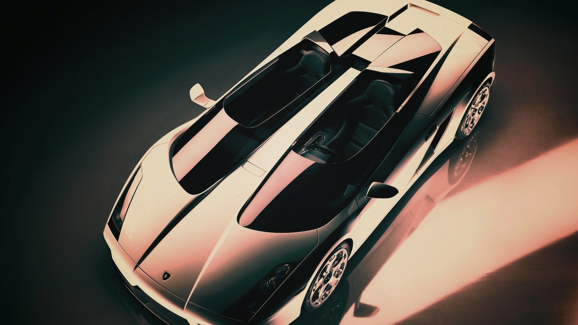 Светло-серый Lamborghini обои