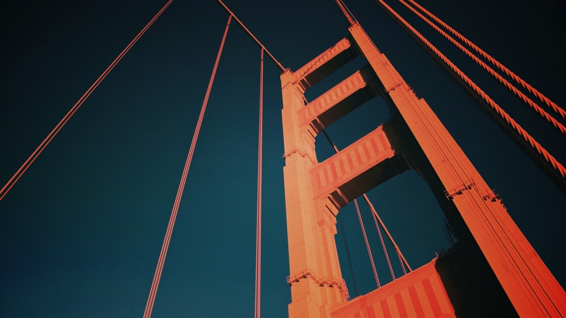 Опора моста Золотые Ворота обои