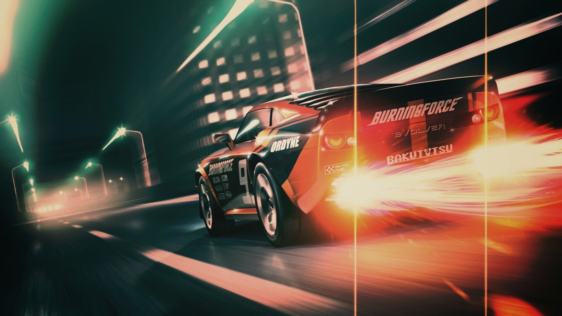 Ночное нитро обои