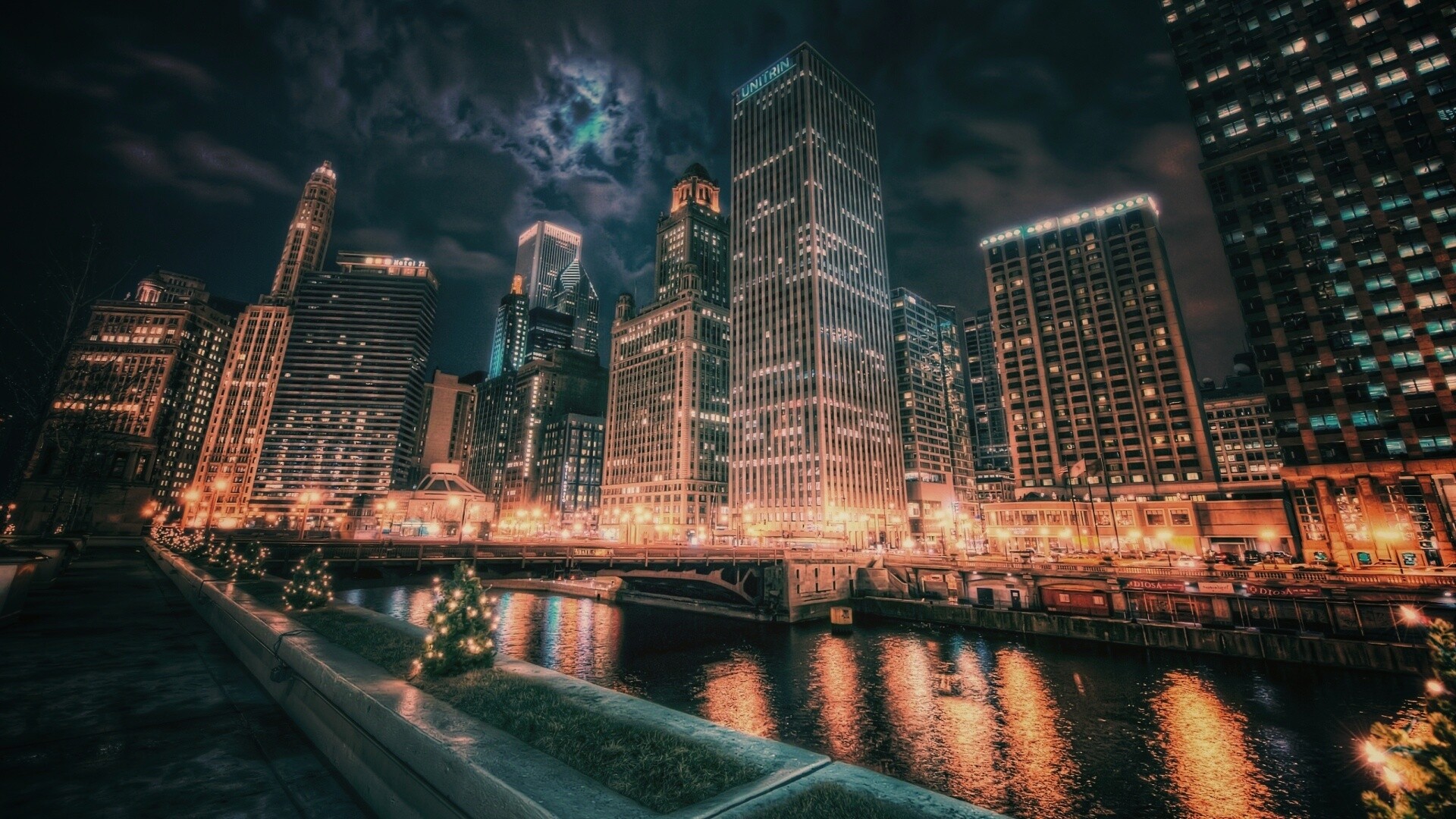 Потрясающий городской вид обои