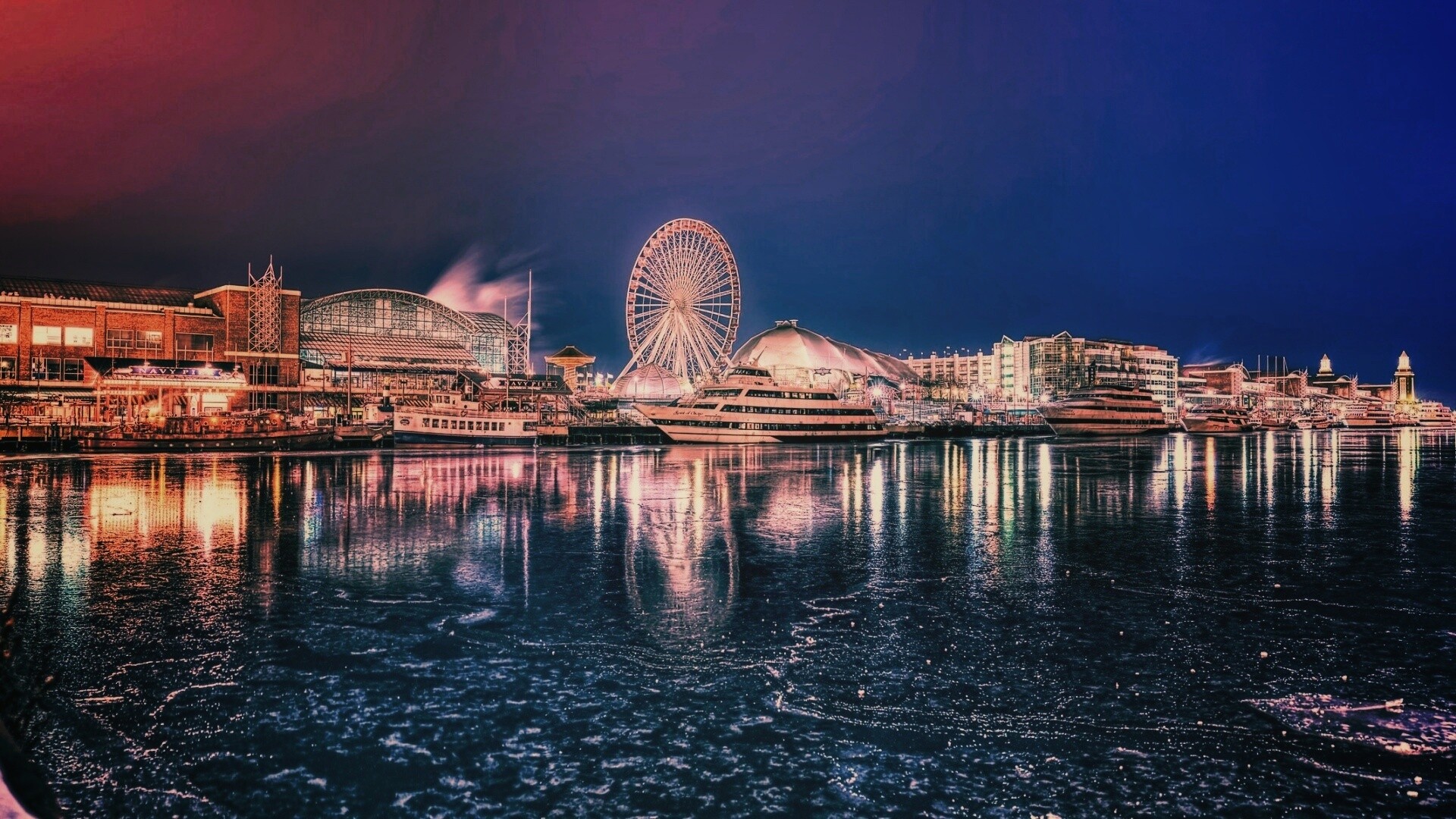 Причал для яхт обои