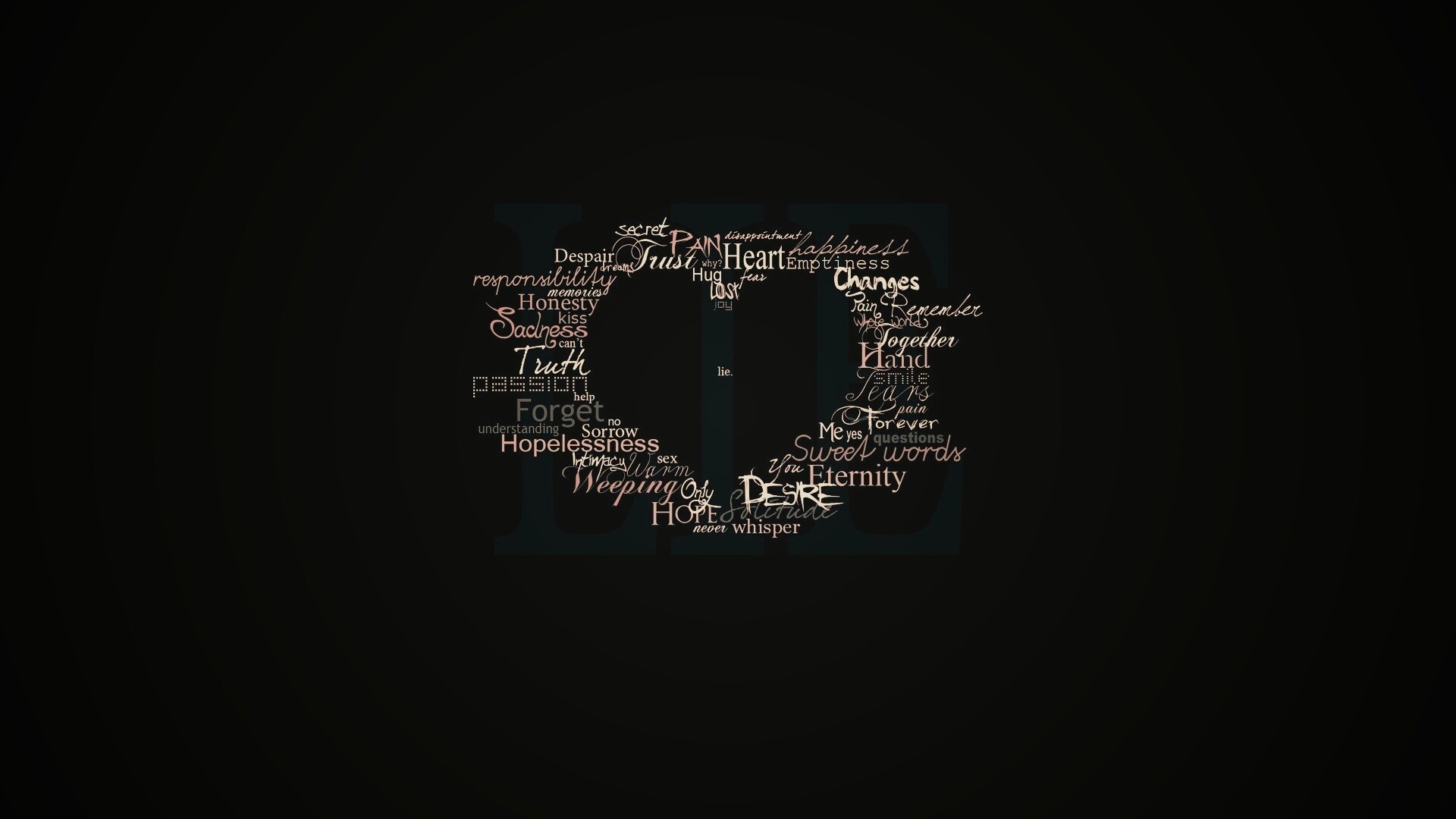 Слова о любви обои