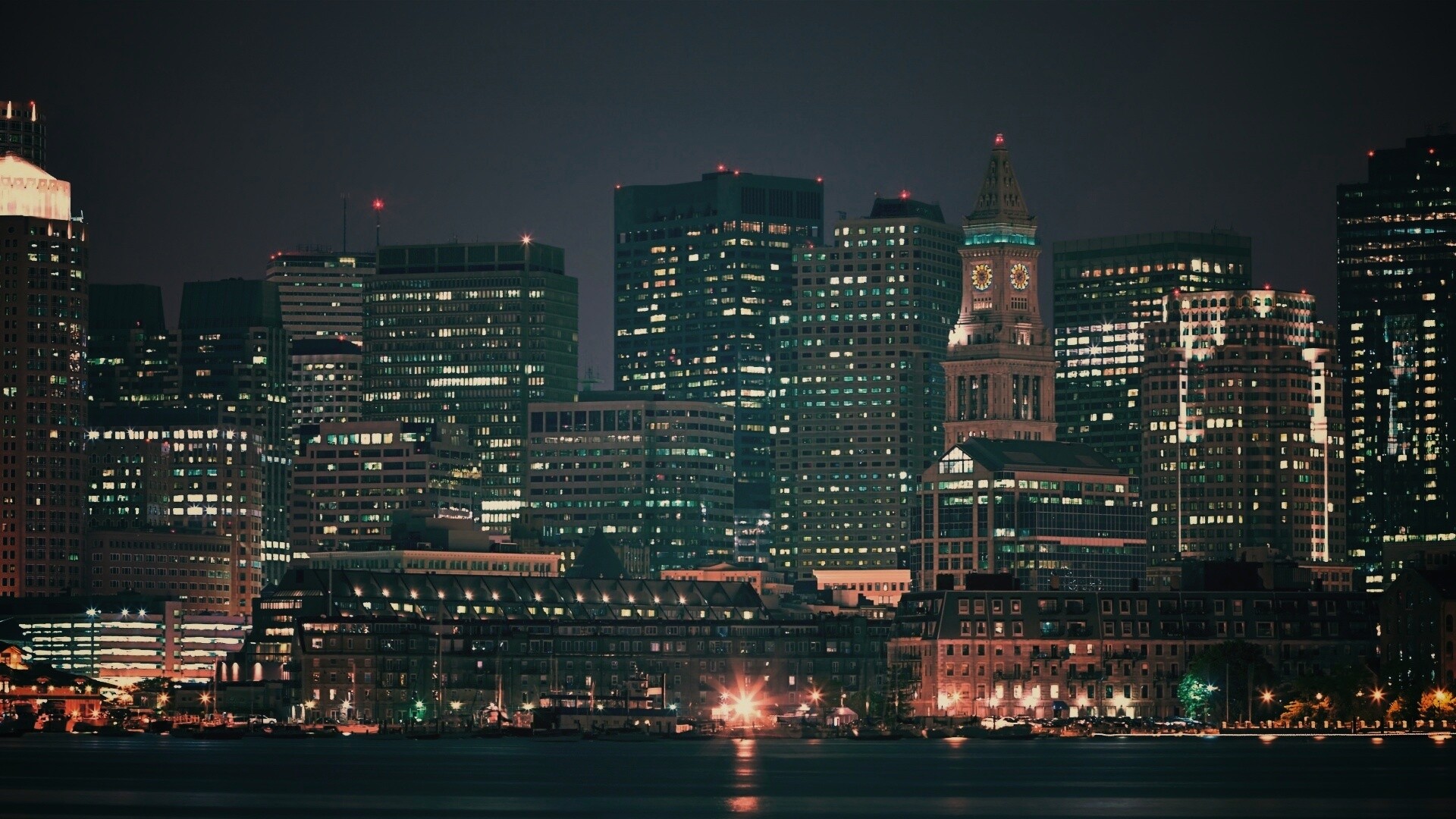 Панорама города обои