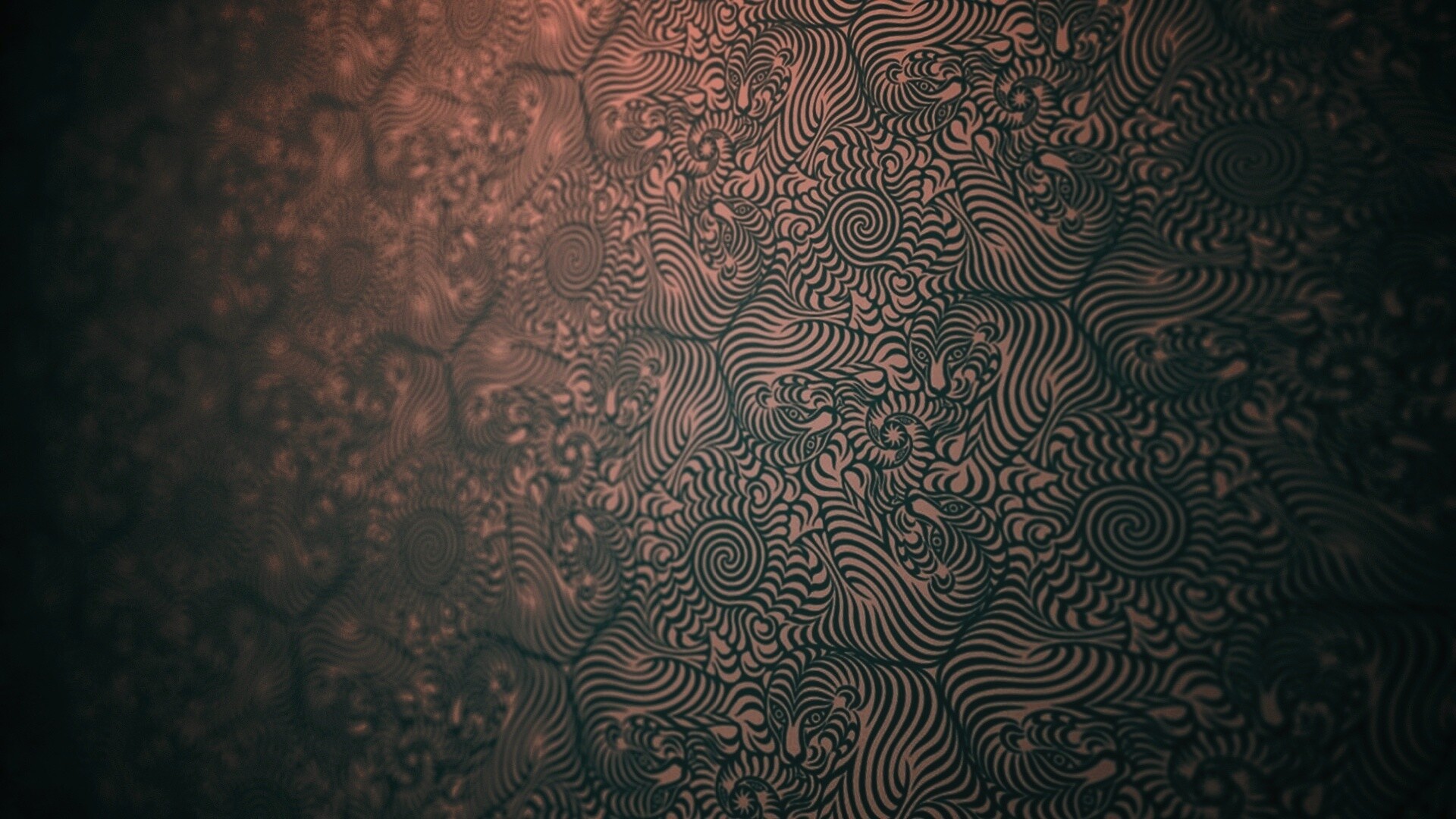 Узор с тиграми обои