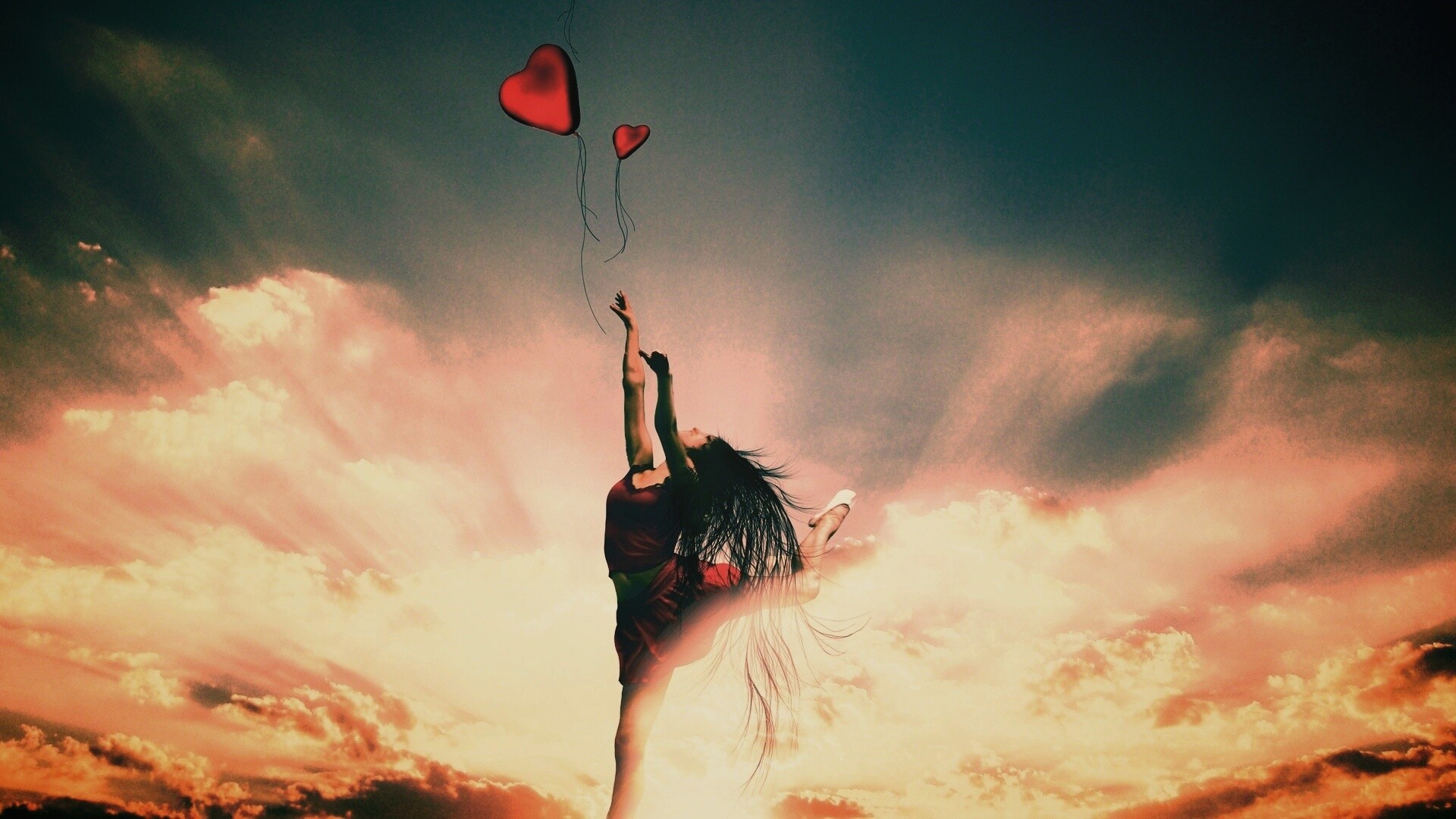 Отпускаяю сердце в небеса обои