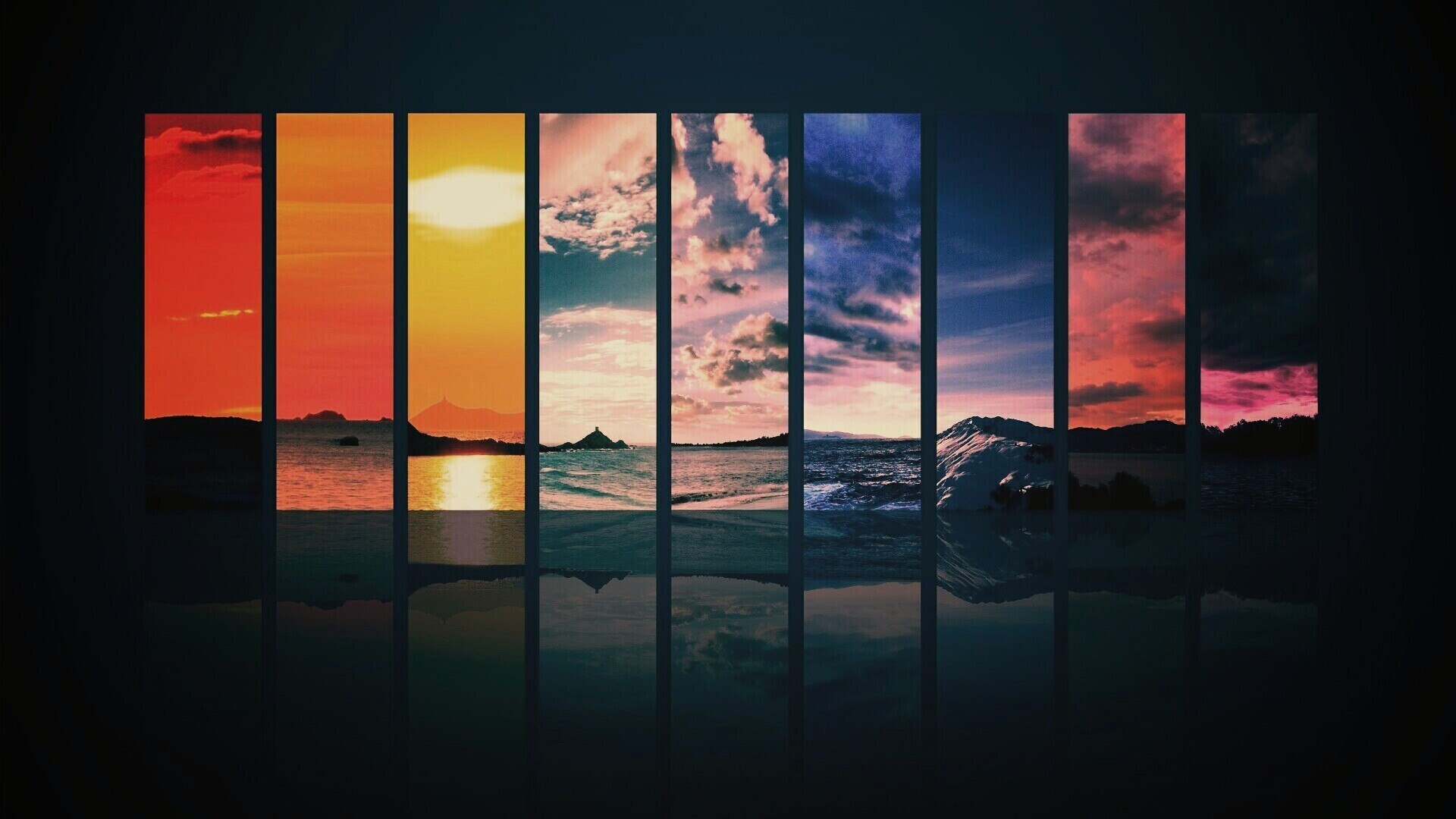 Небесный спектр обои