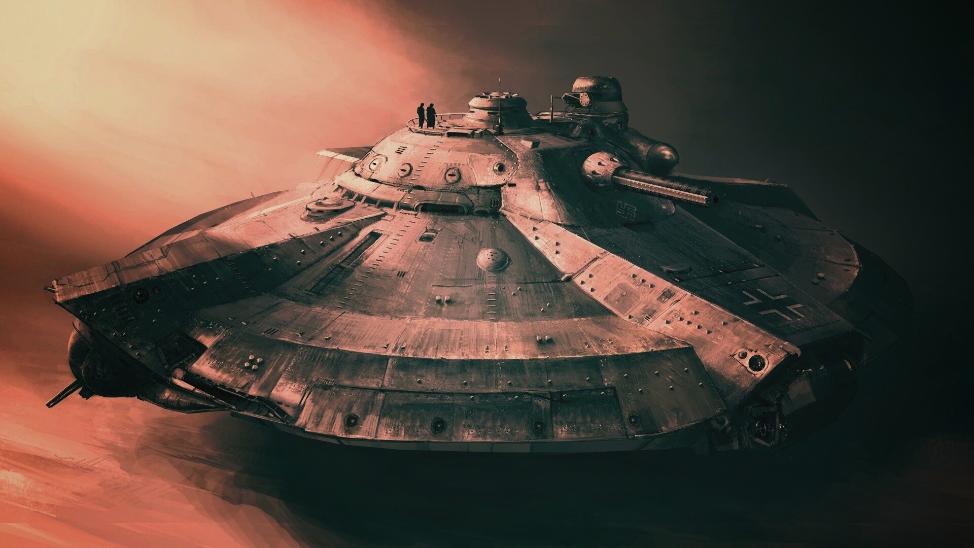 Летающая тарелка. Разработка Рейха. обои