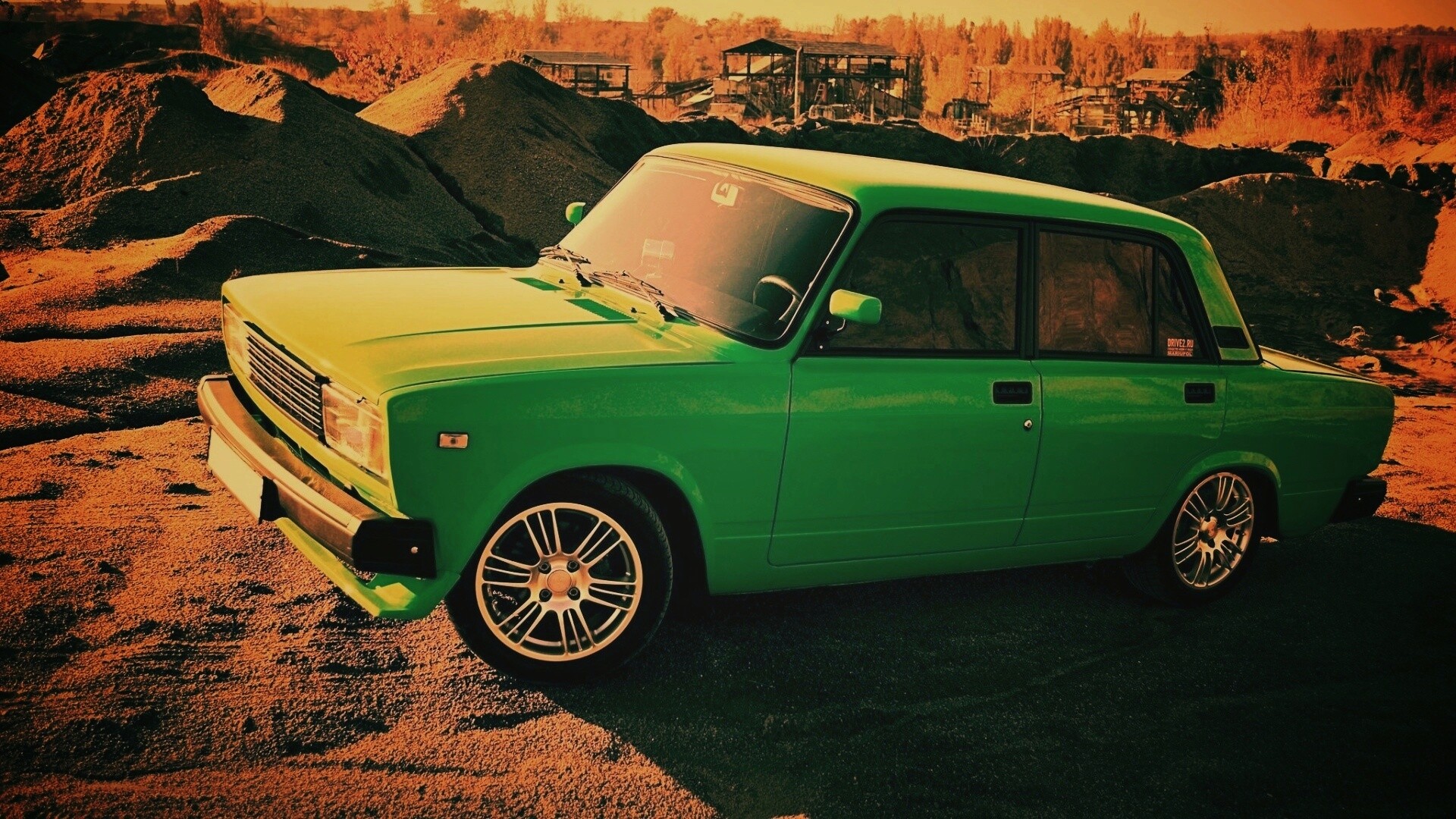 Кислотные жигули обои