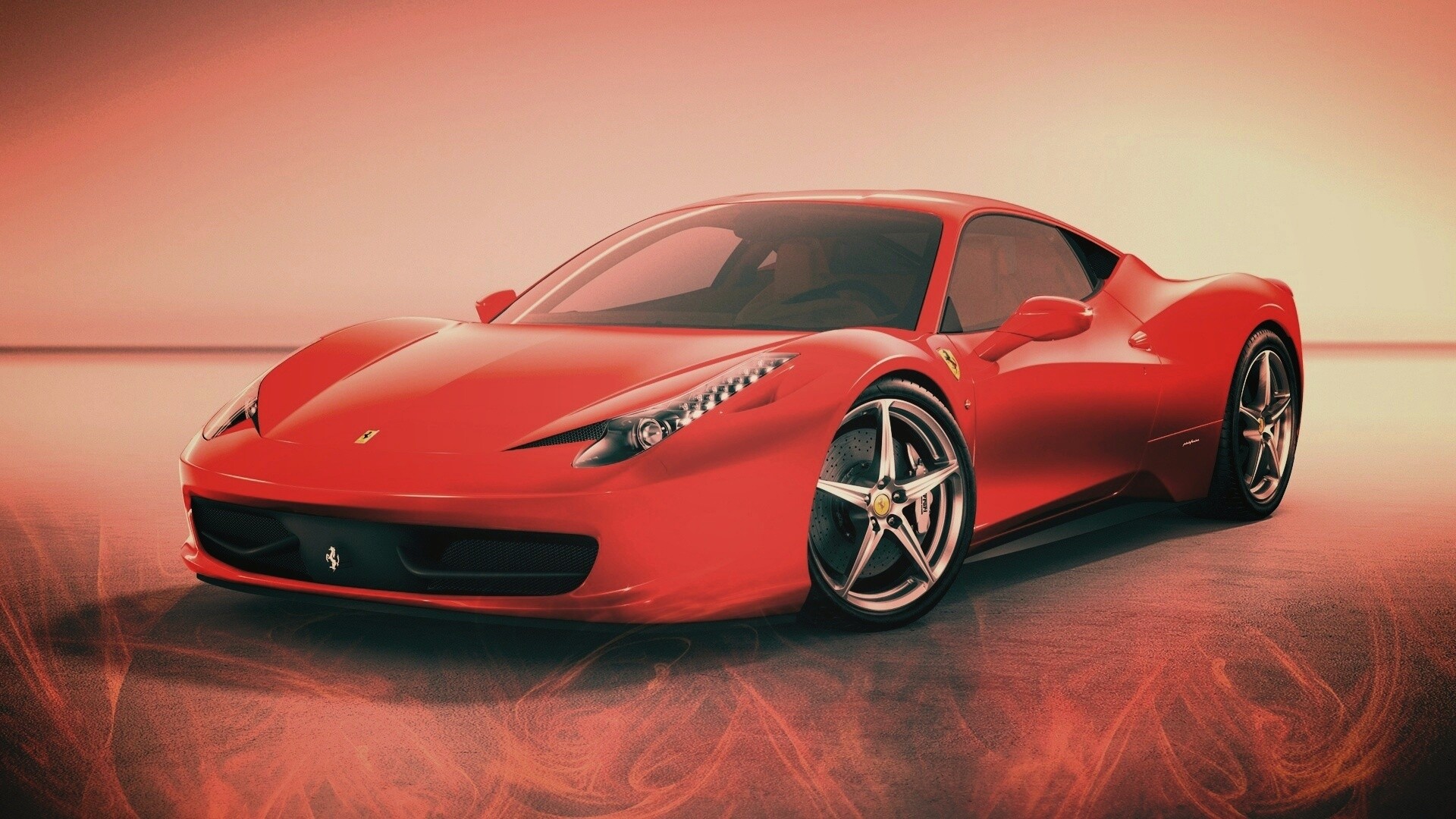 Огненный феррари обои