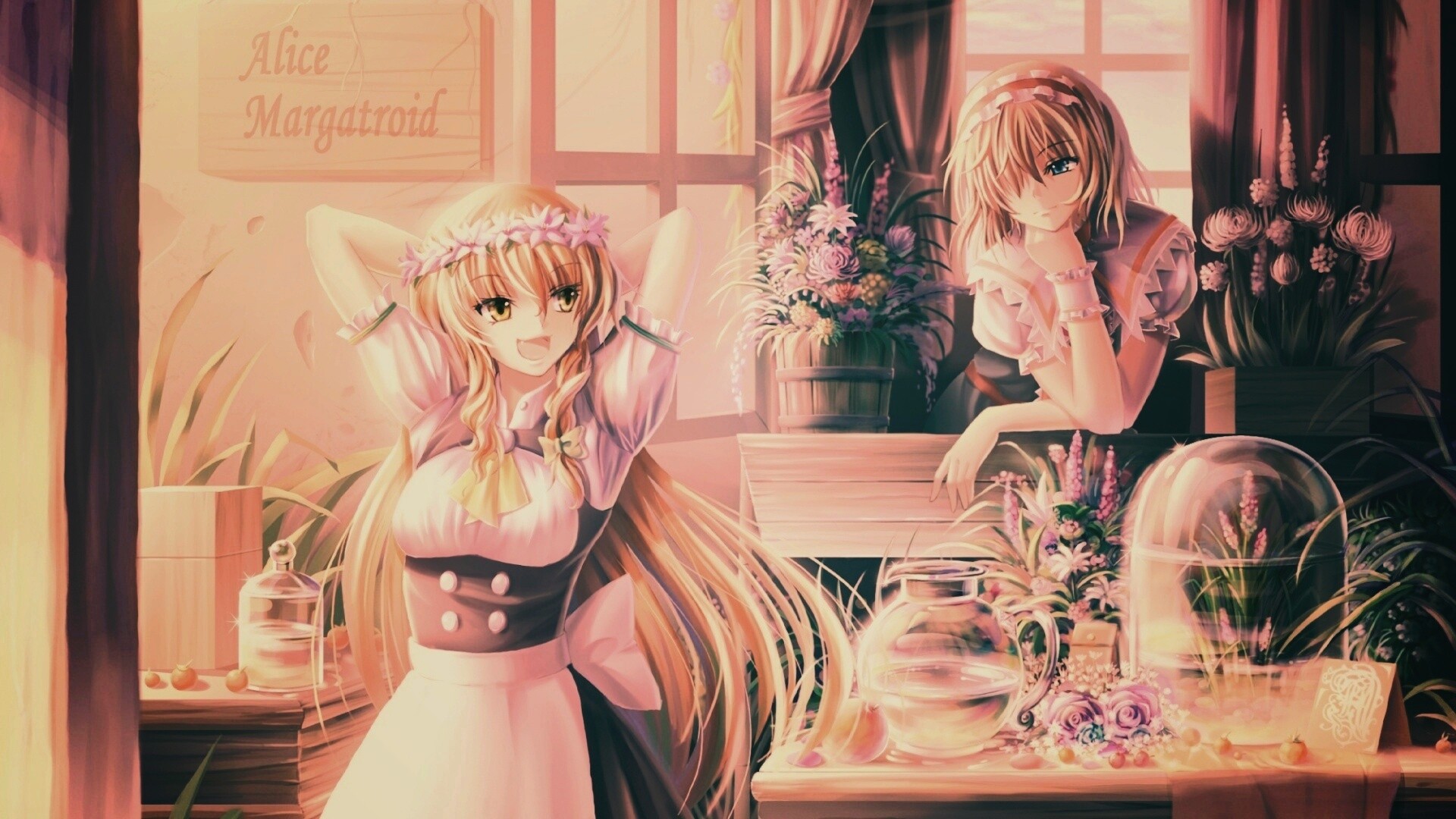 Анимешное утро обои