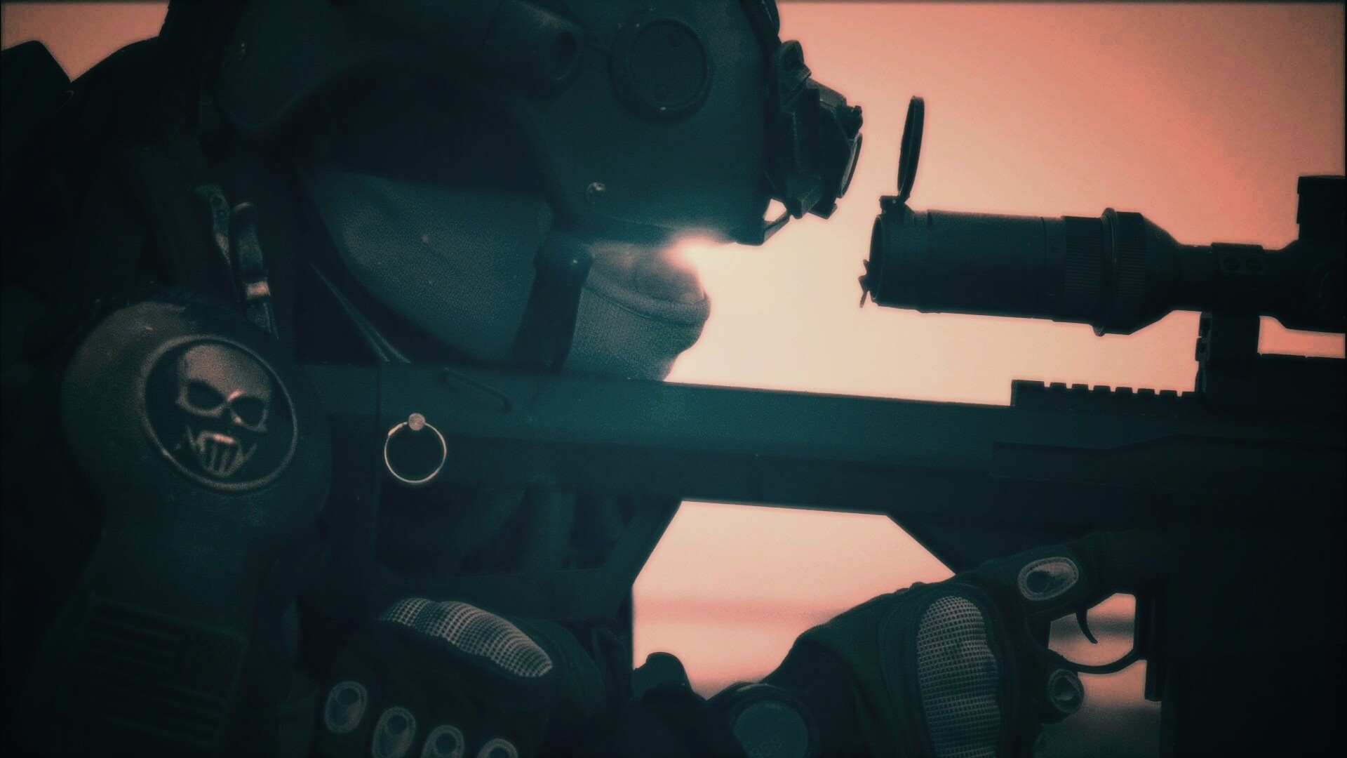 Снайпер за работой обои