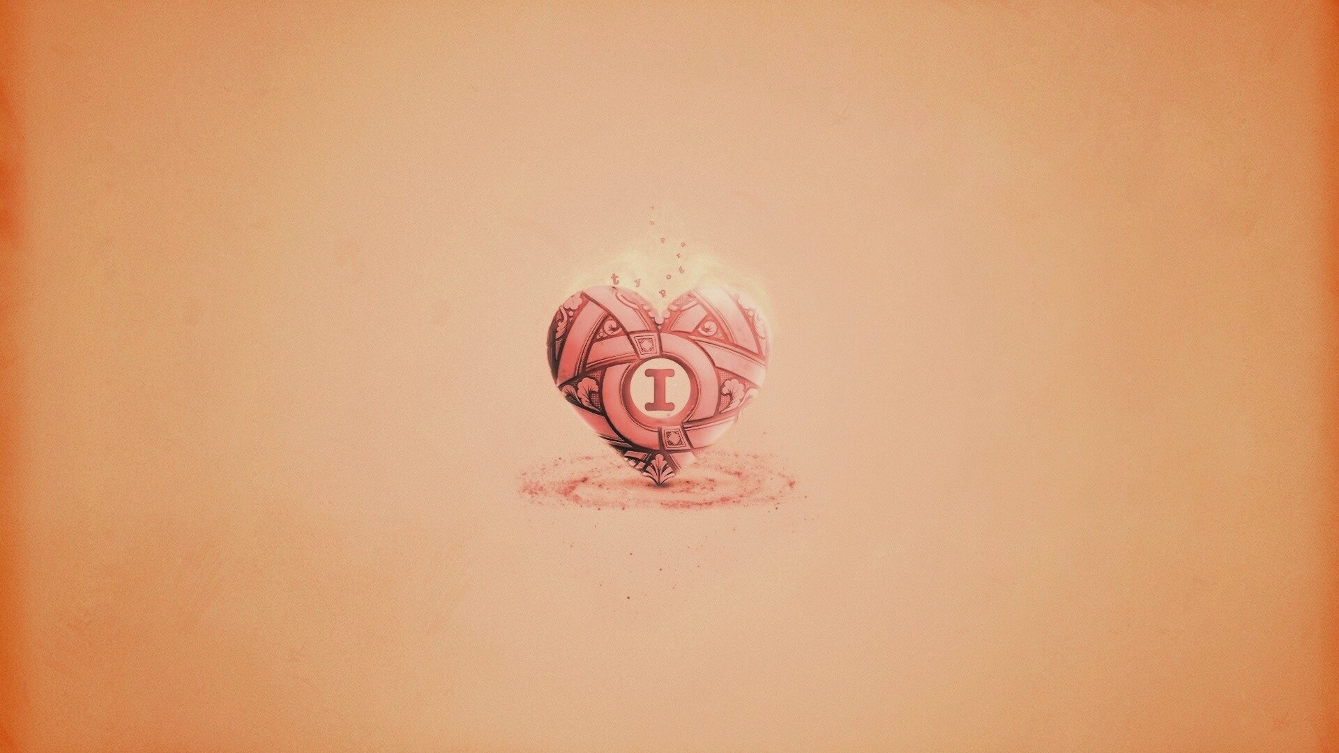 Креативное минималистичное сердце обои