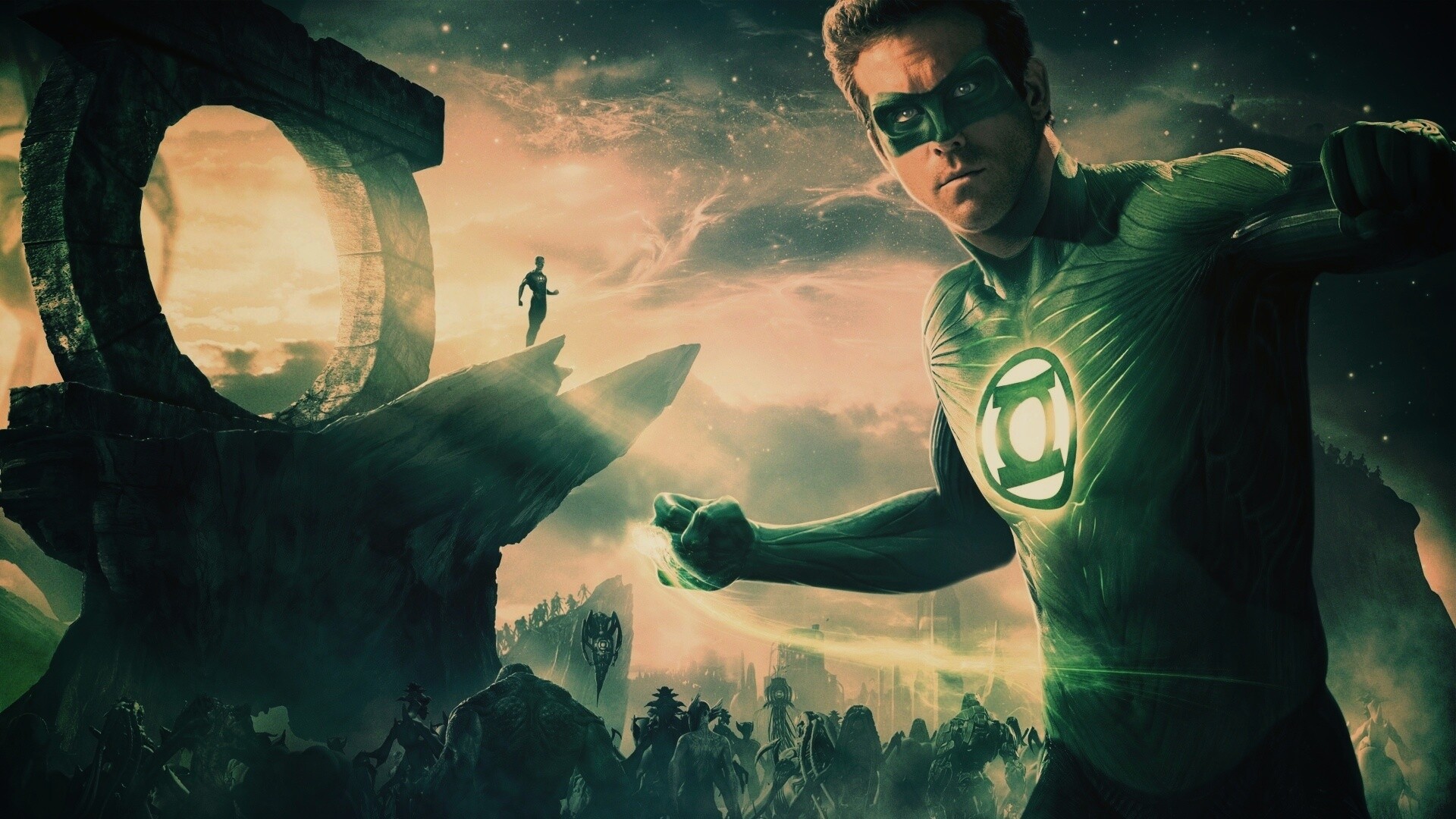 Зелёный фонарь обои