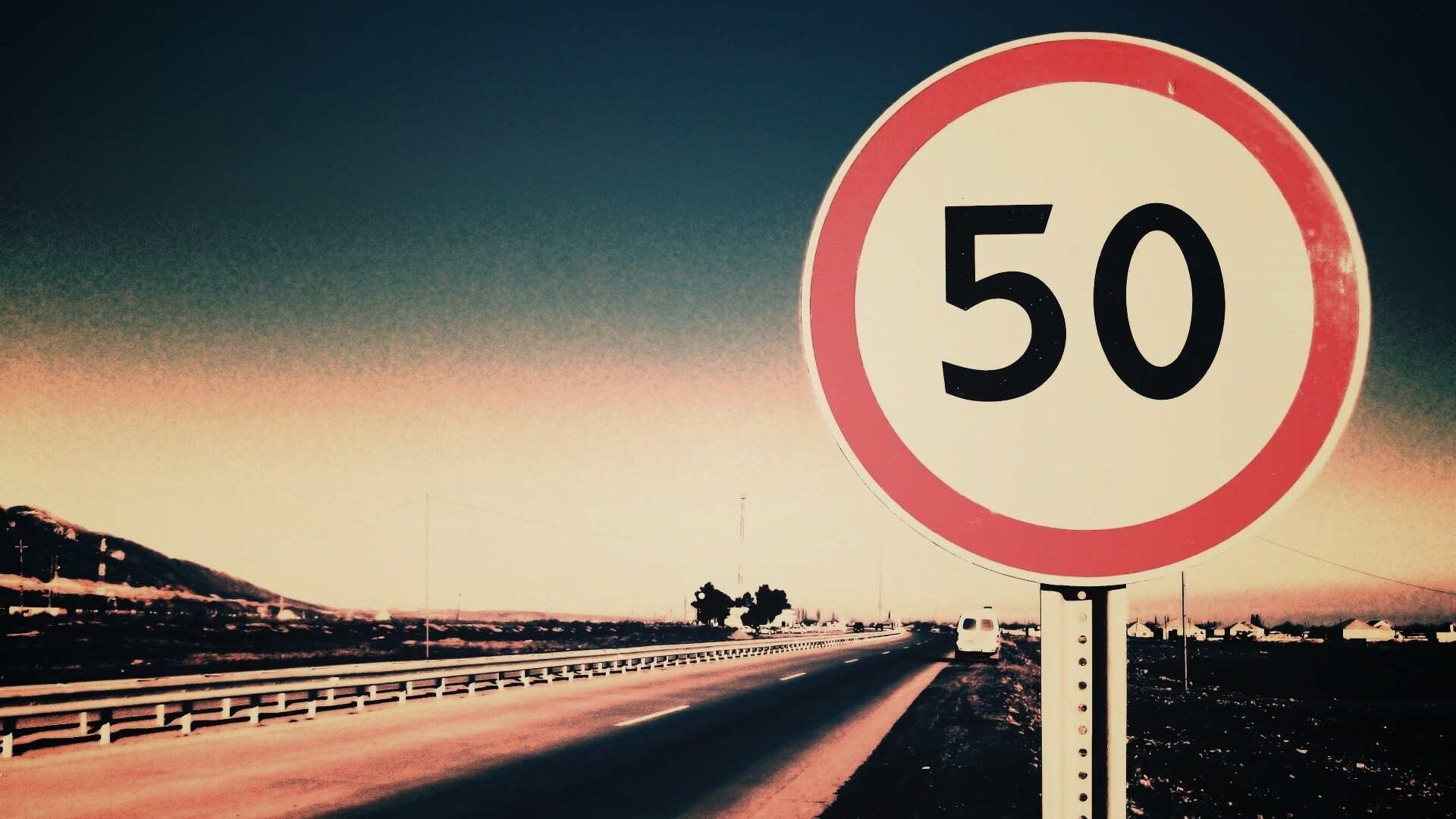 Ограничение скорости 50 км/ч обои