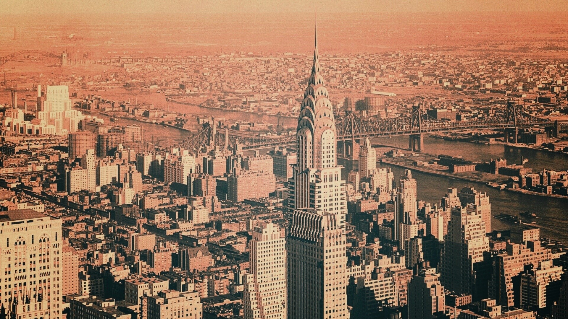 Панорама Нью-Йорка обои