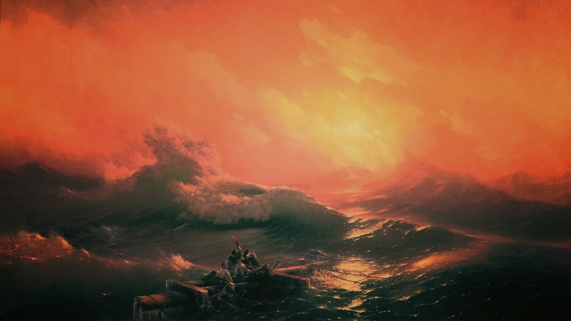 Айвазовский: Девятый вал обои