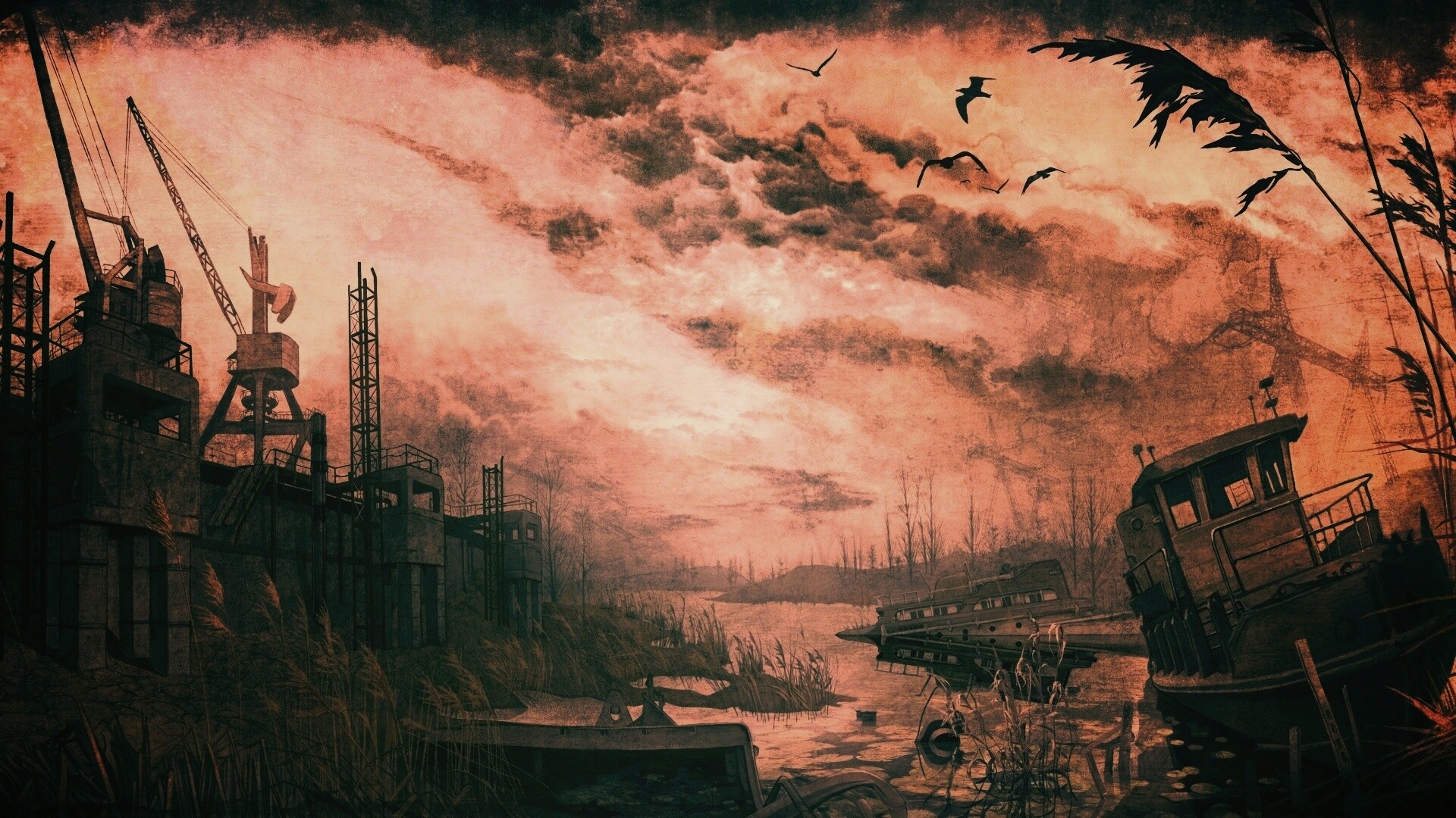 Панорама из Сталкера обои