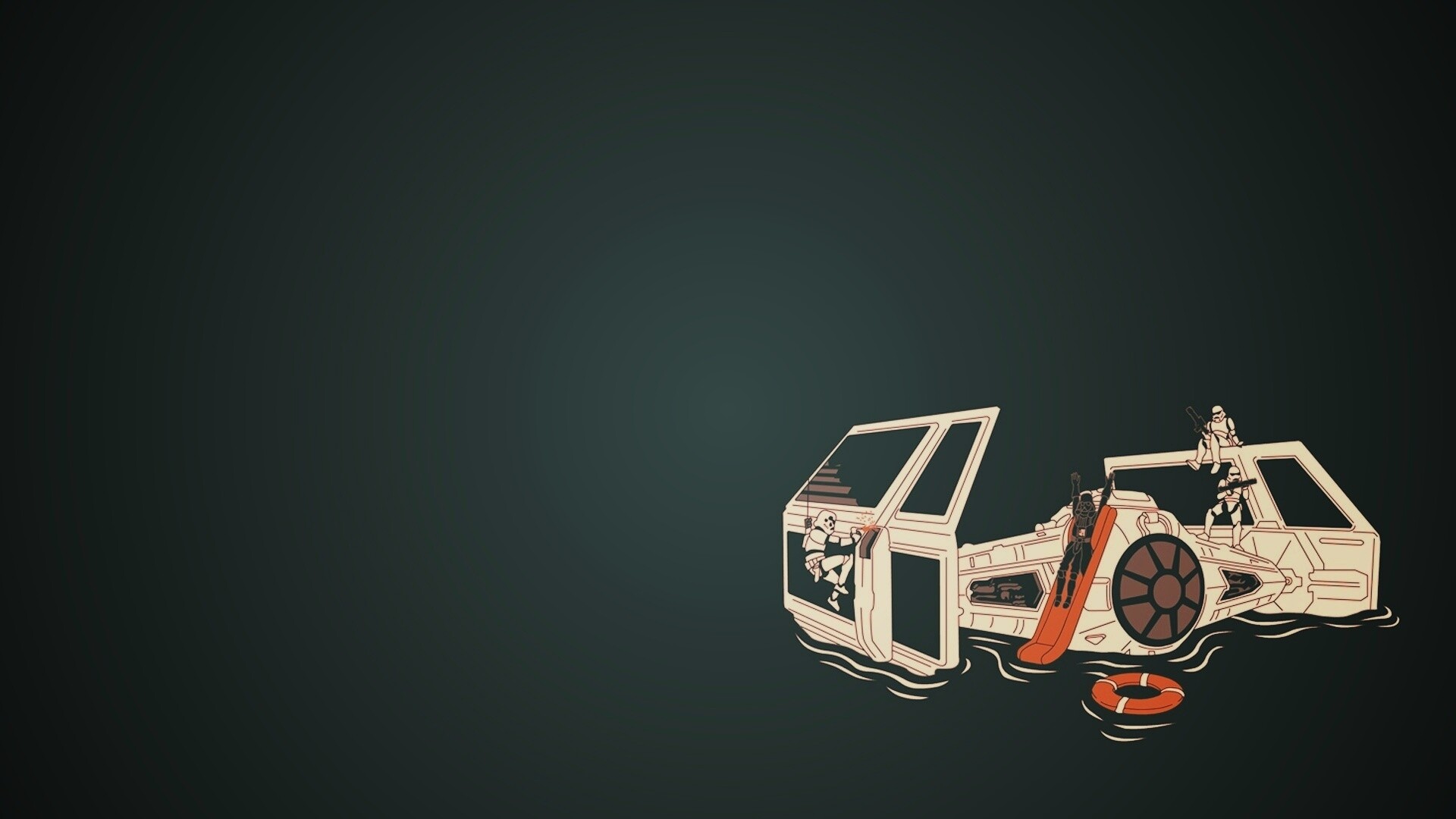 Истребитель империи в экстренной ситуации обои