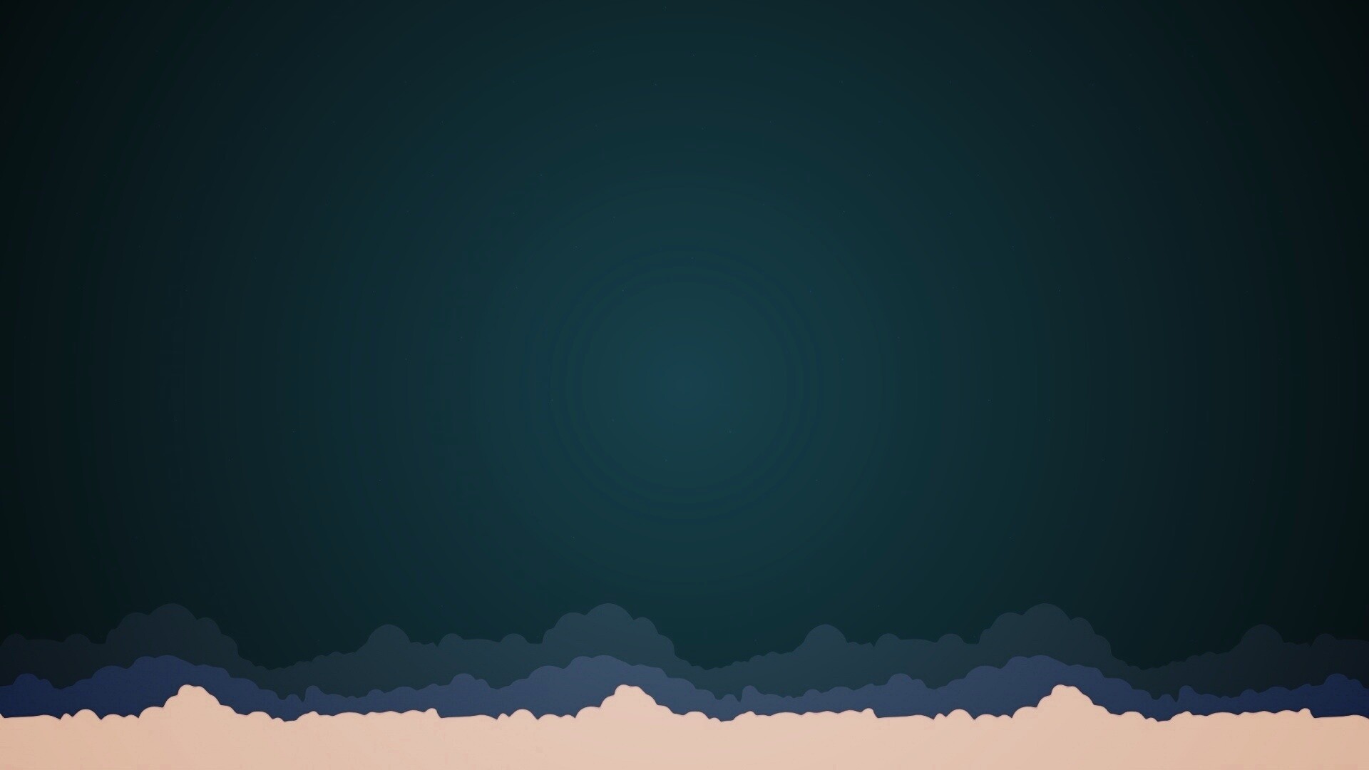 Над облаками в векторном стиле обои