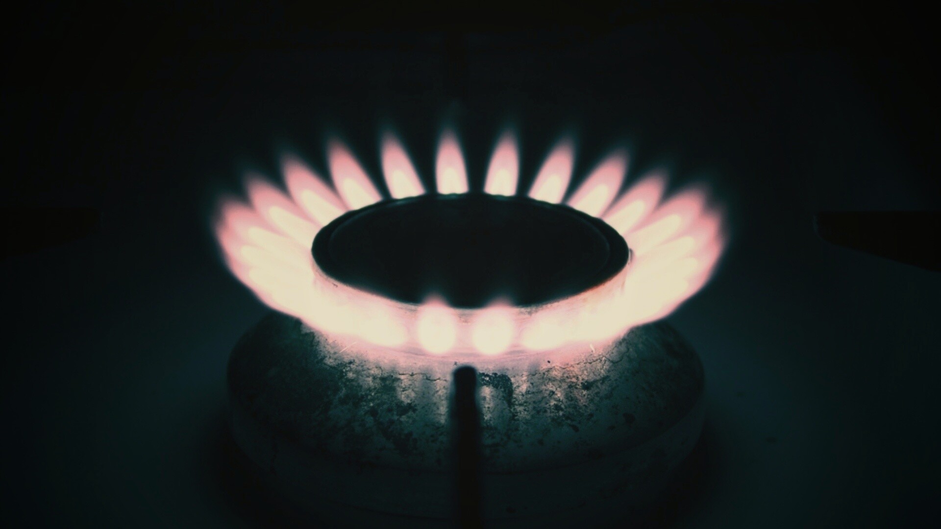 Огонь газовой конфорки обои