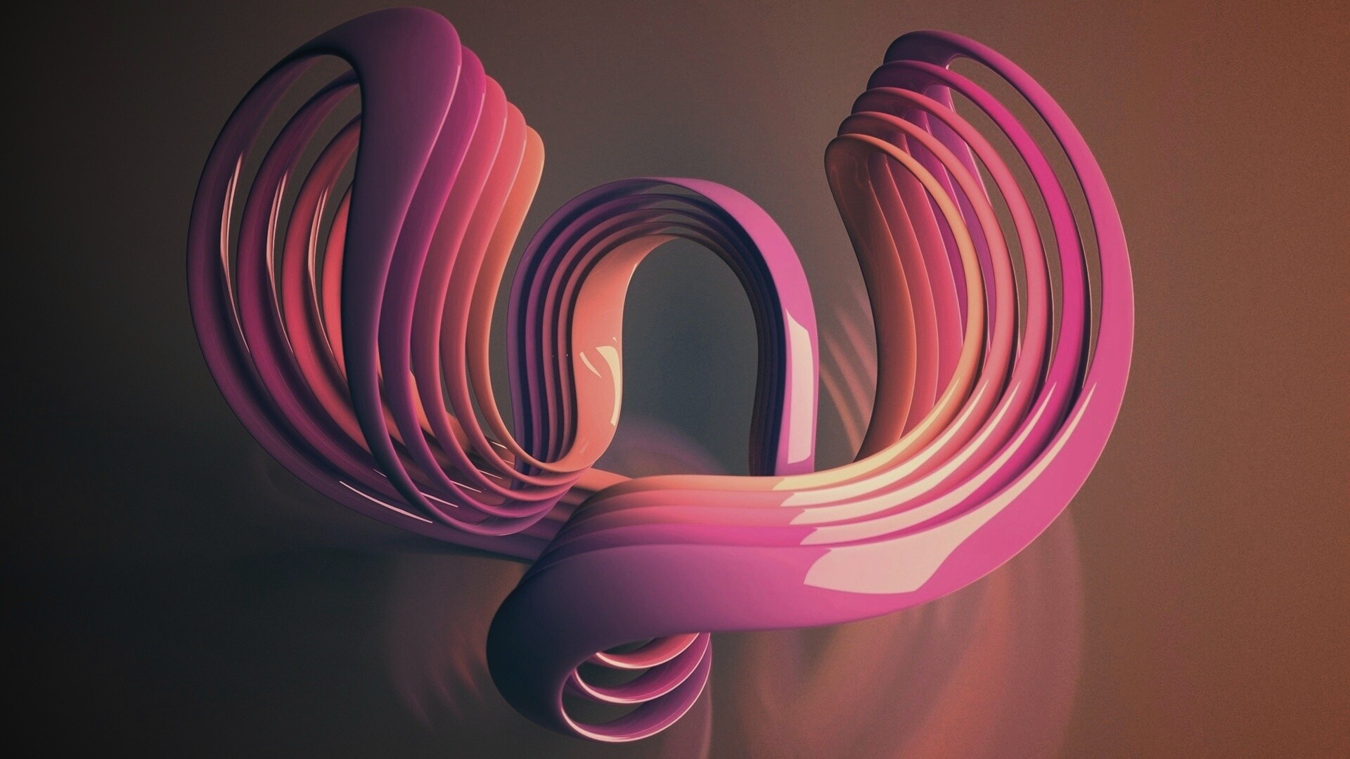 Фиолетовые изгибы обои