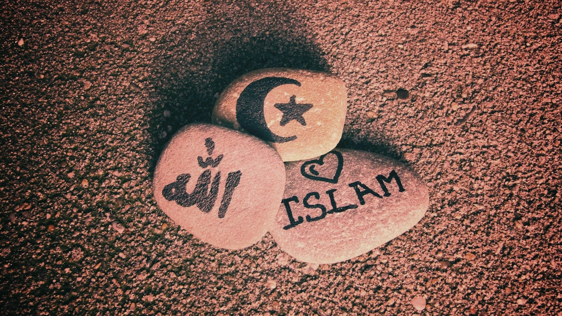 Религия на камнях обои