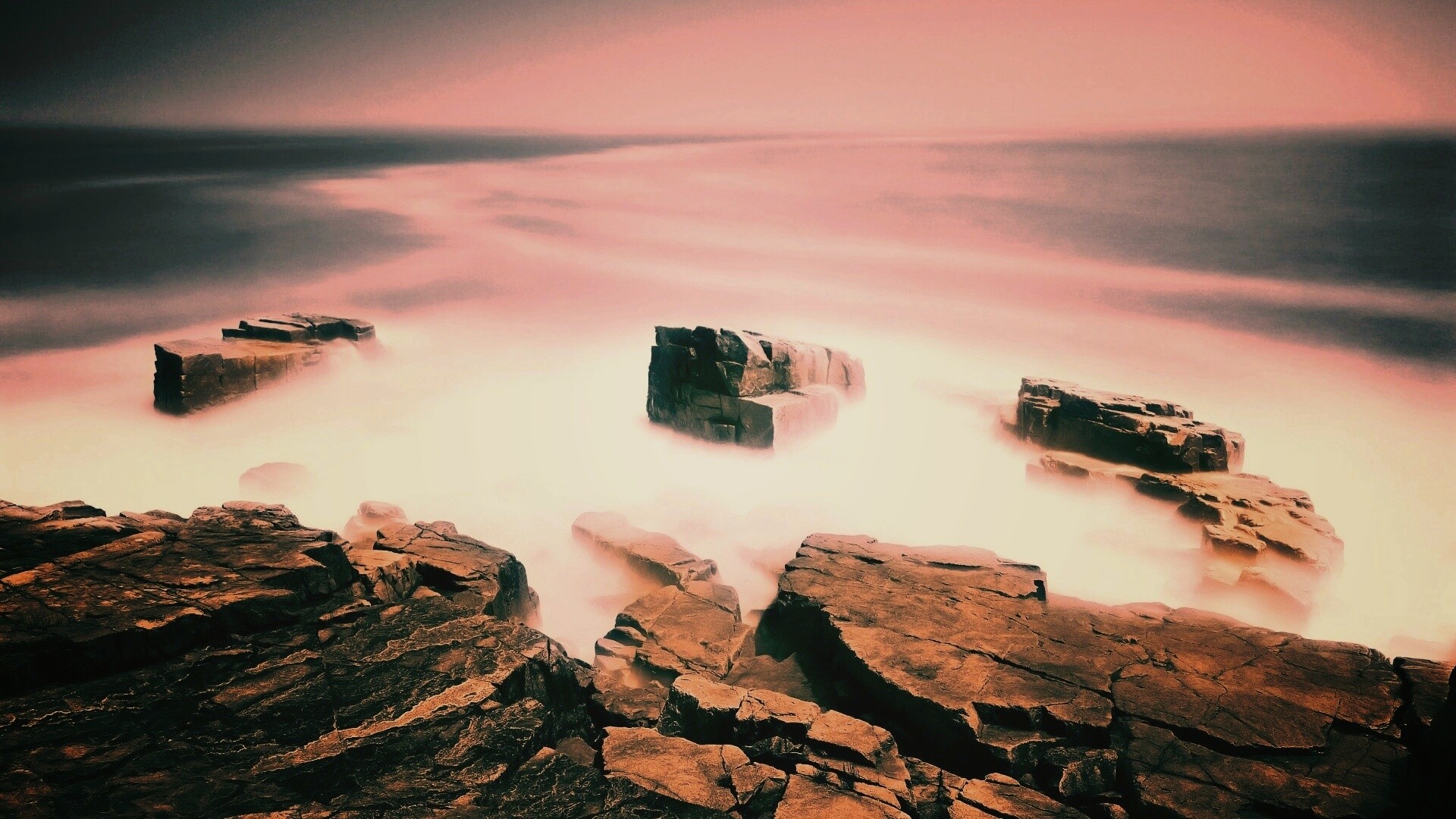 Скалы у моря обои