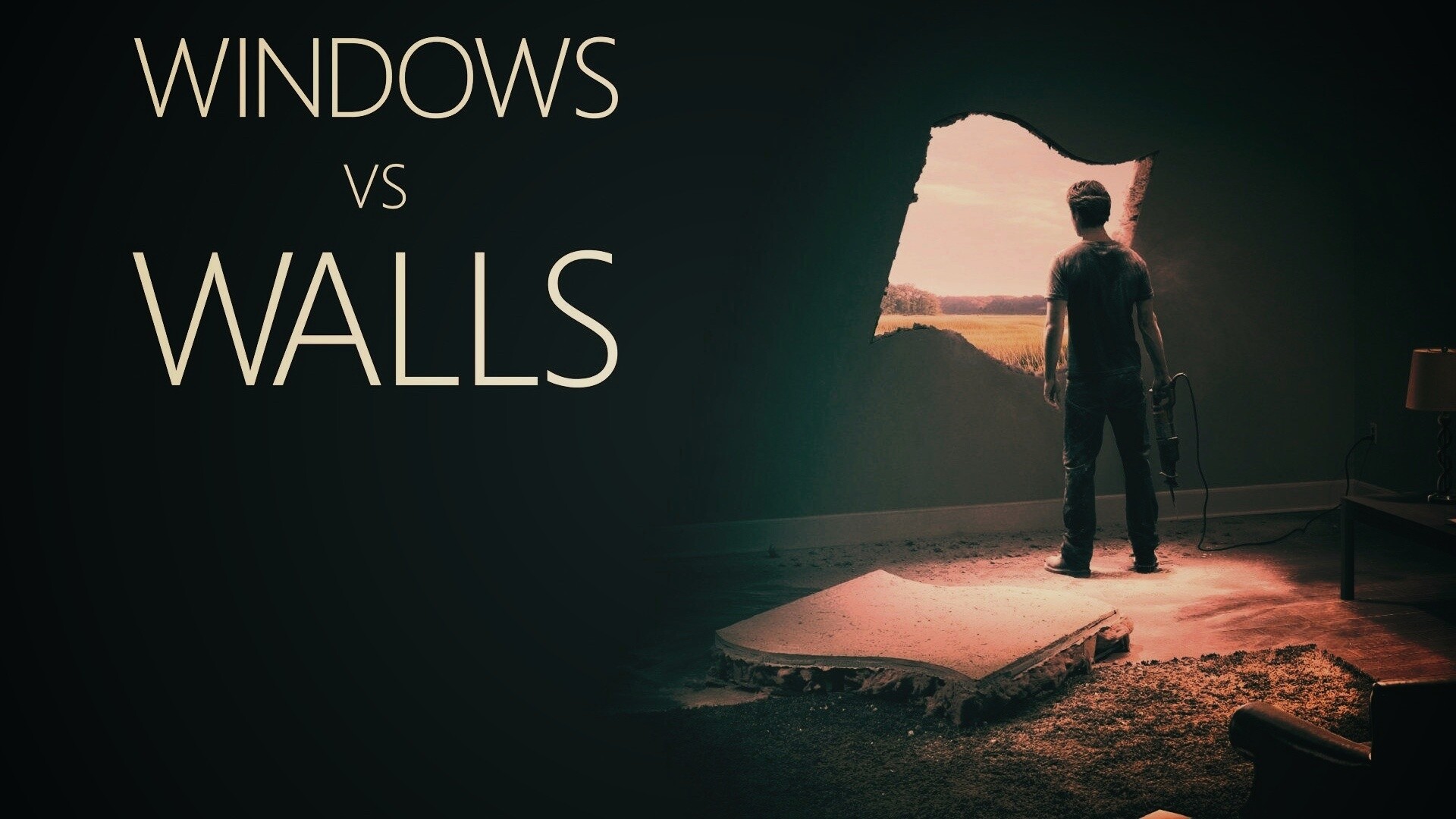 Windows против стен обои