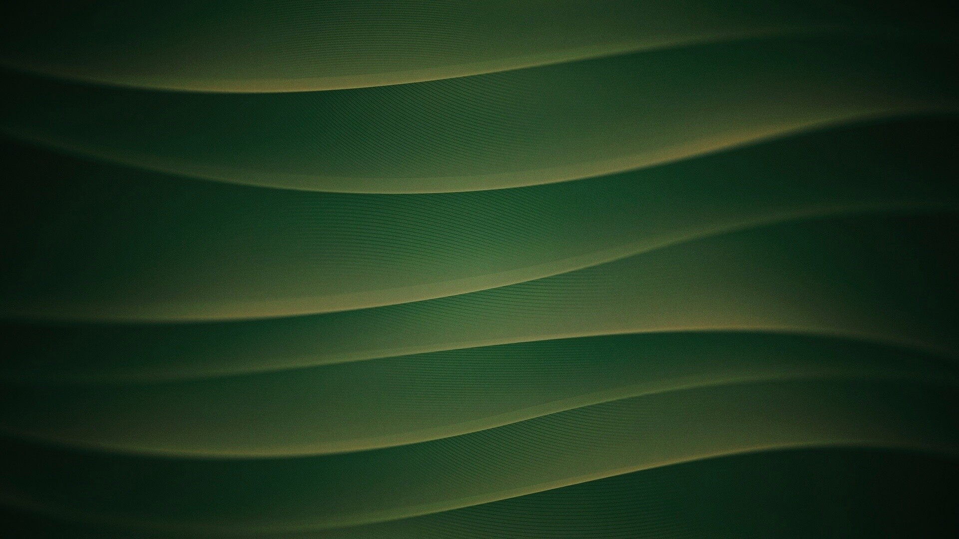 Зелёные горизонтальные волны обои