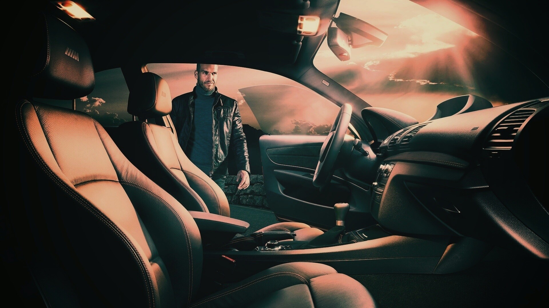 Салон автомобиля BMW обои