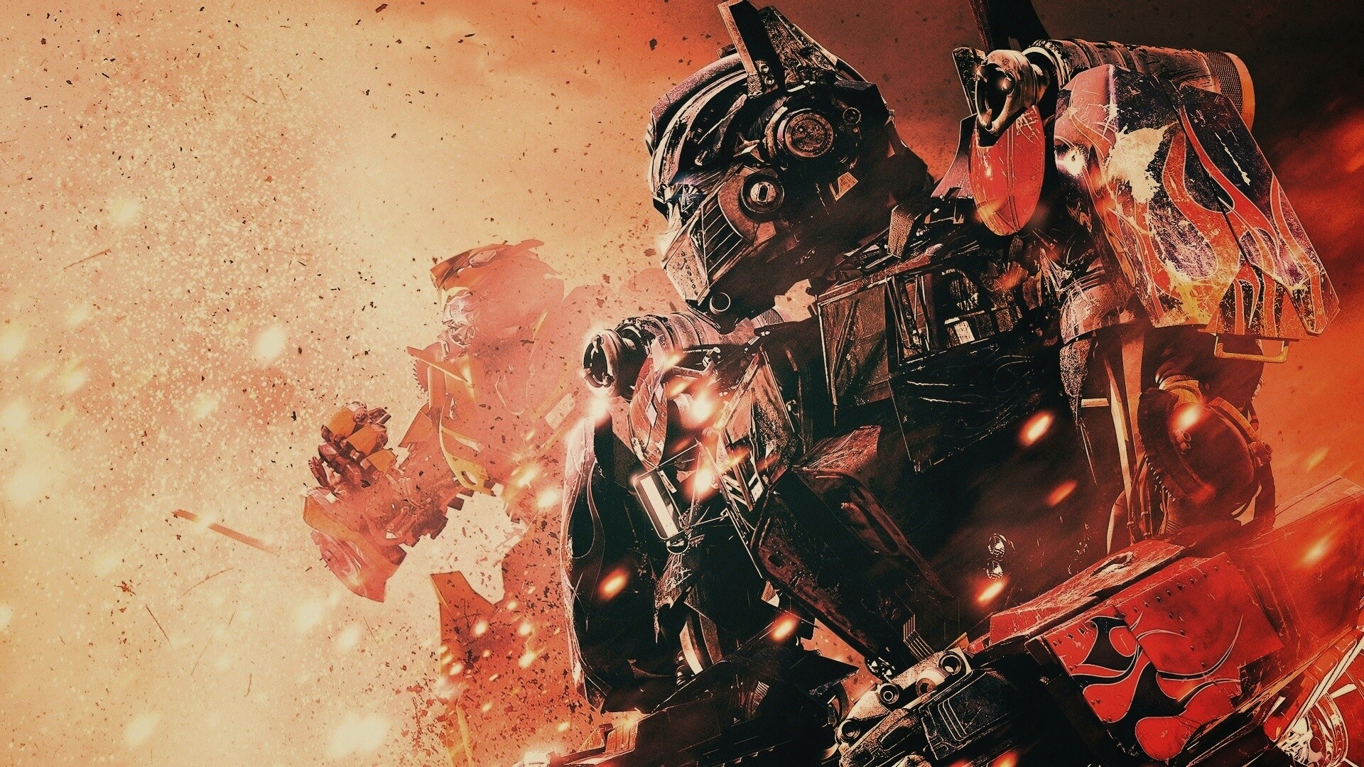 Оптимус Прайм и Бамблби обои