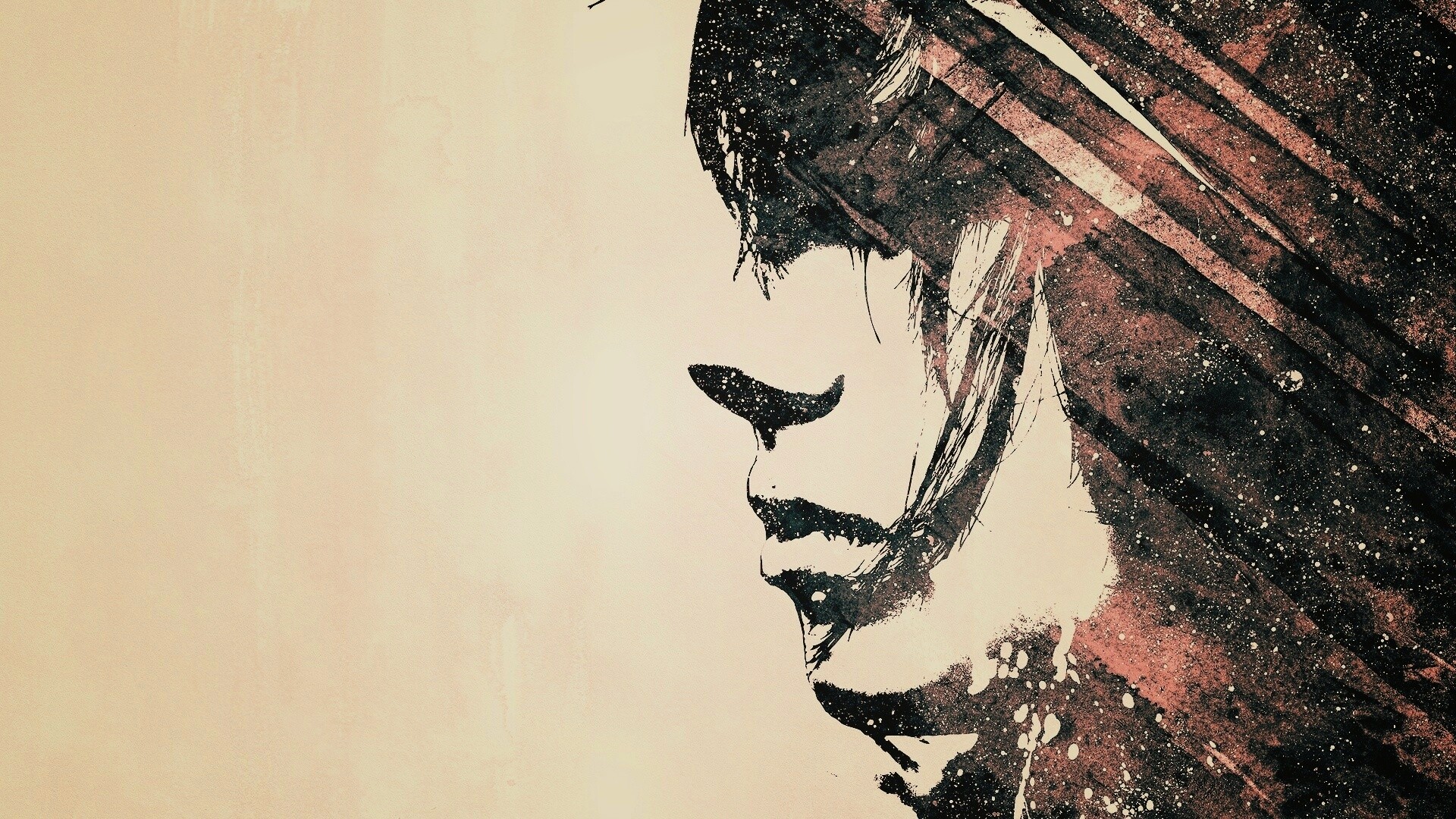 Стильные черно-белые обои обои