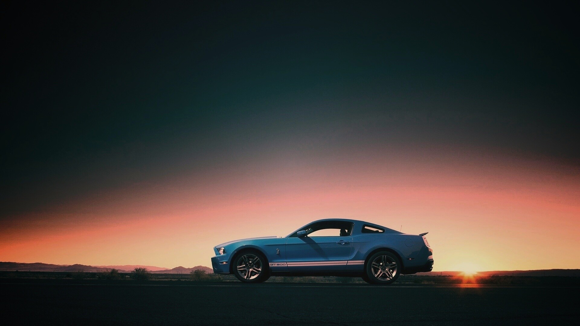 Синий форд мустанг обои