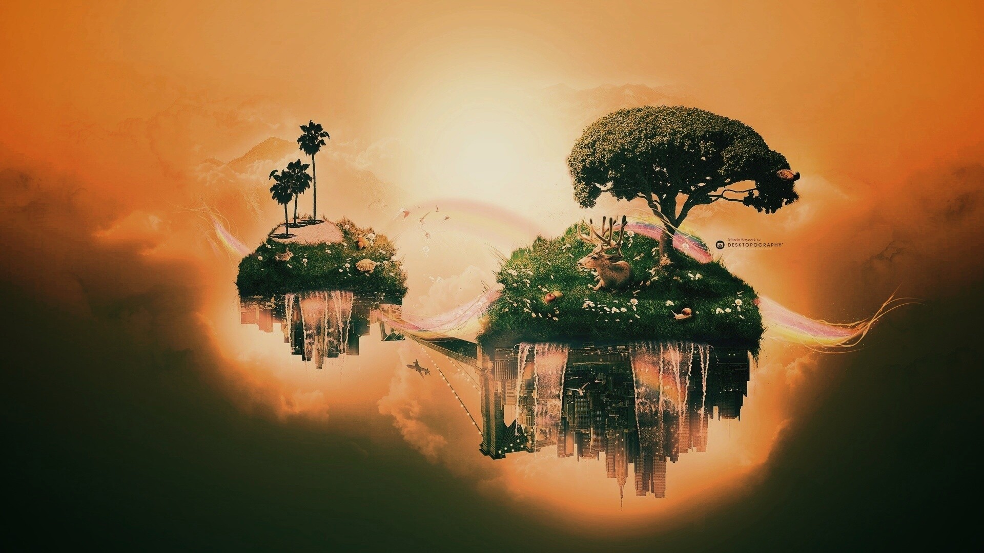 Парящие острова обои