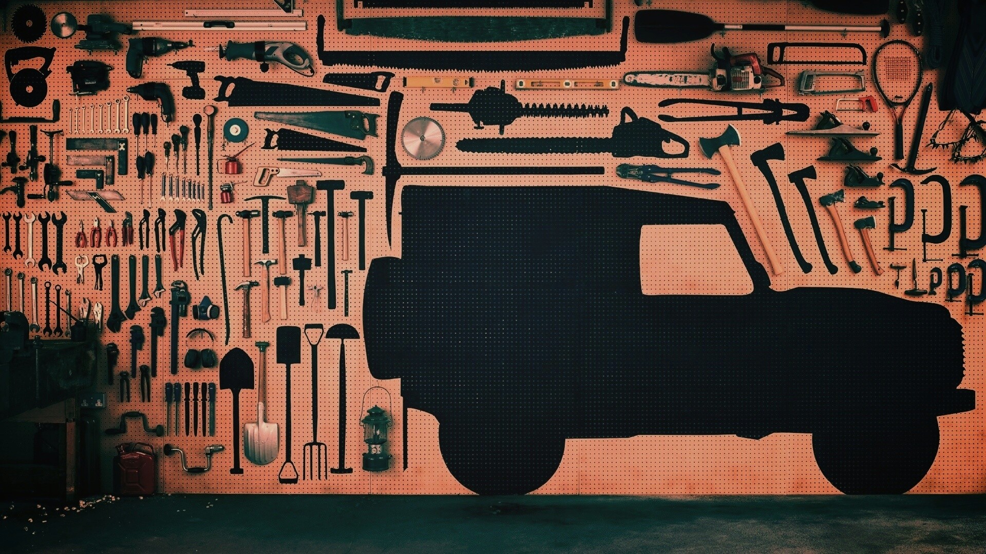 Типичный гараж обои