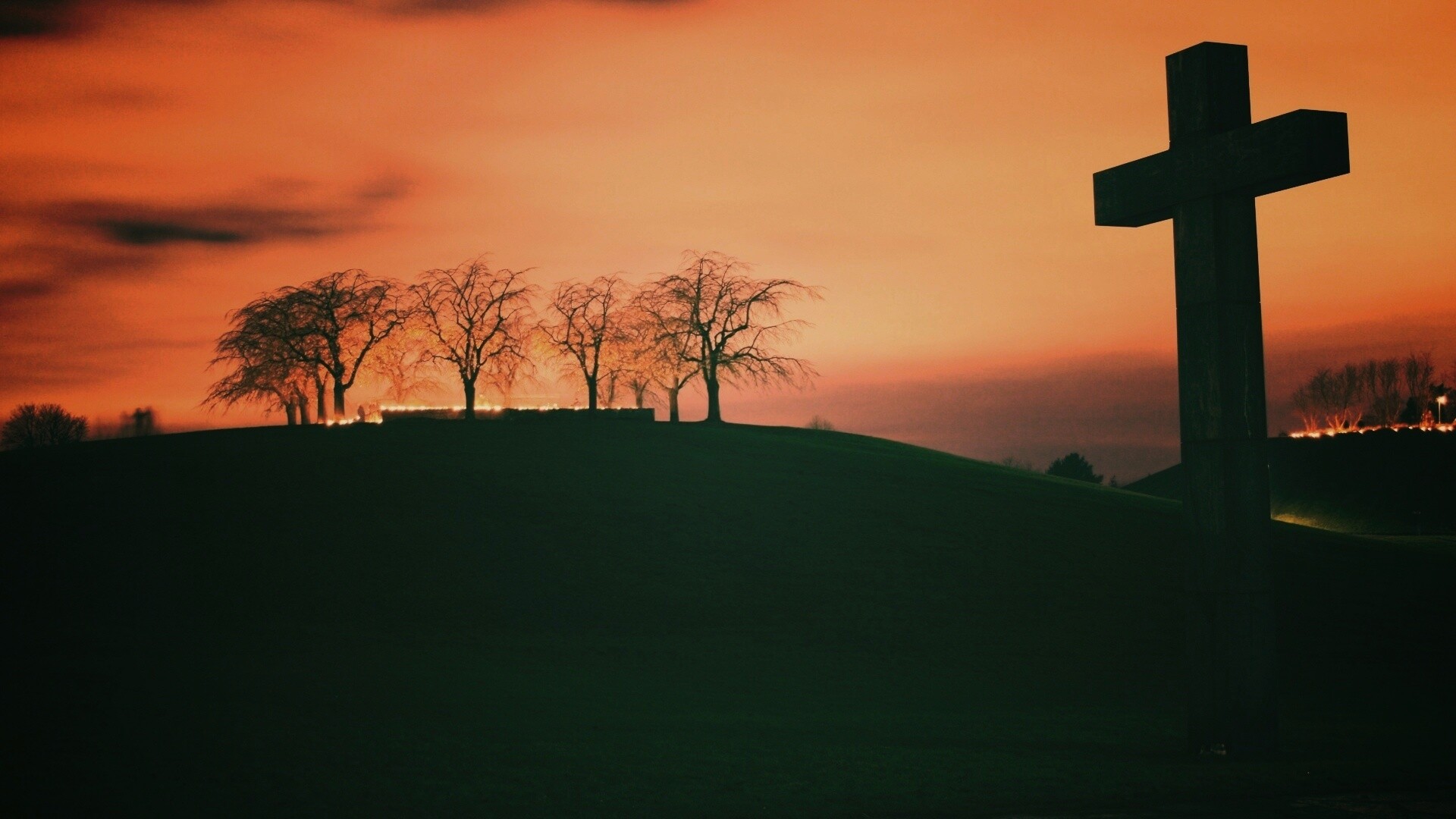 Каменный крест обои