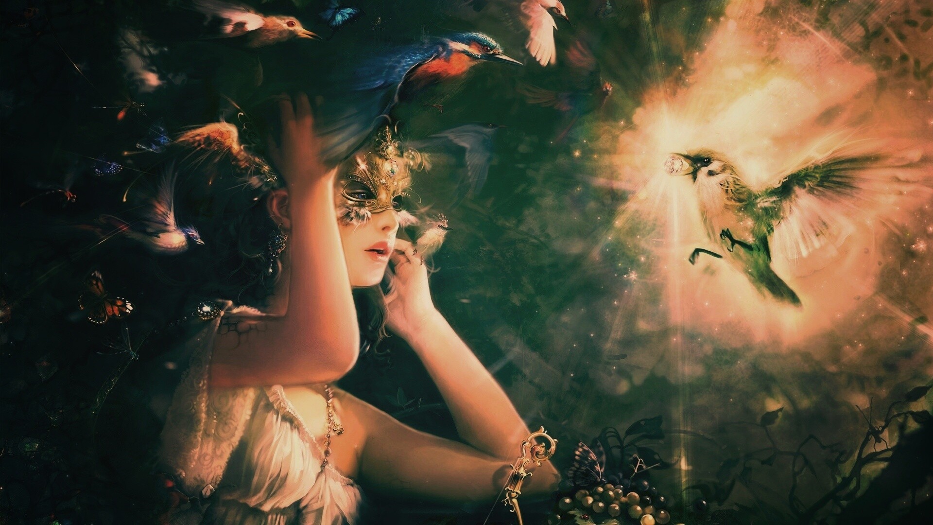 Птицы счастья обои