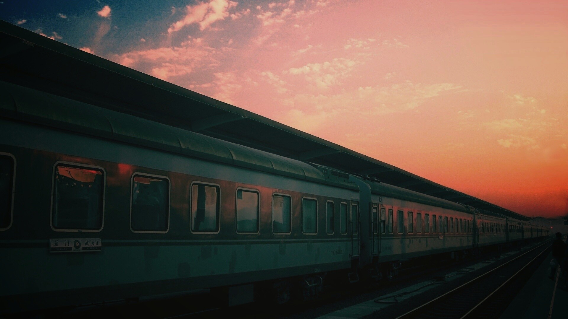 Пассажирский состав обои