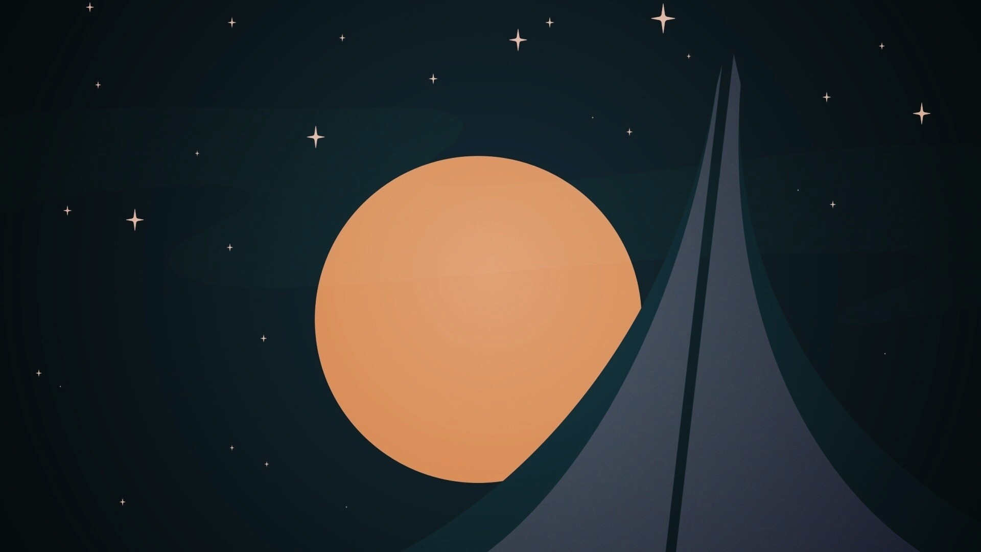 Полная луна обои