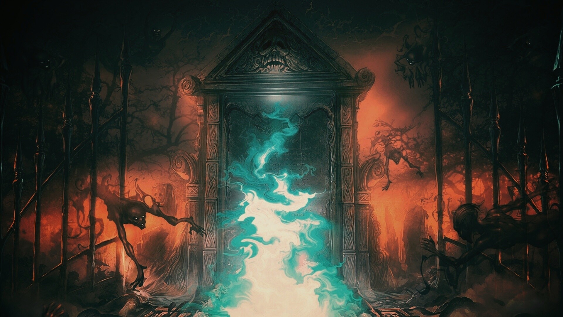 Демонические врата обои